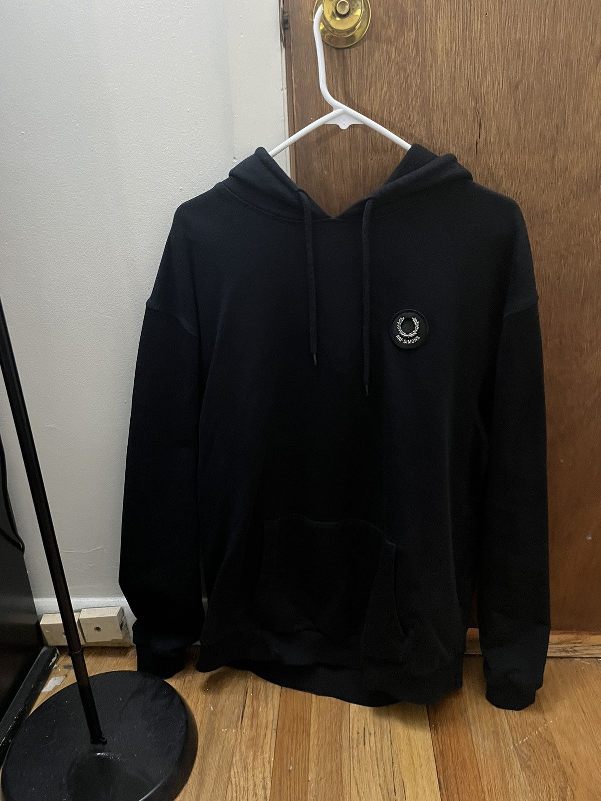 Raf Simons Raf Simons x Fred Perry Black Logo CD Hoodie Grailed