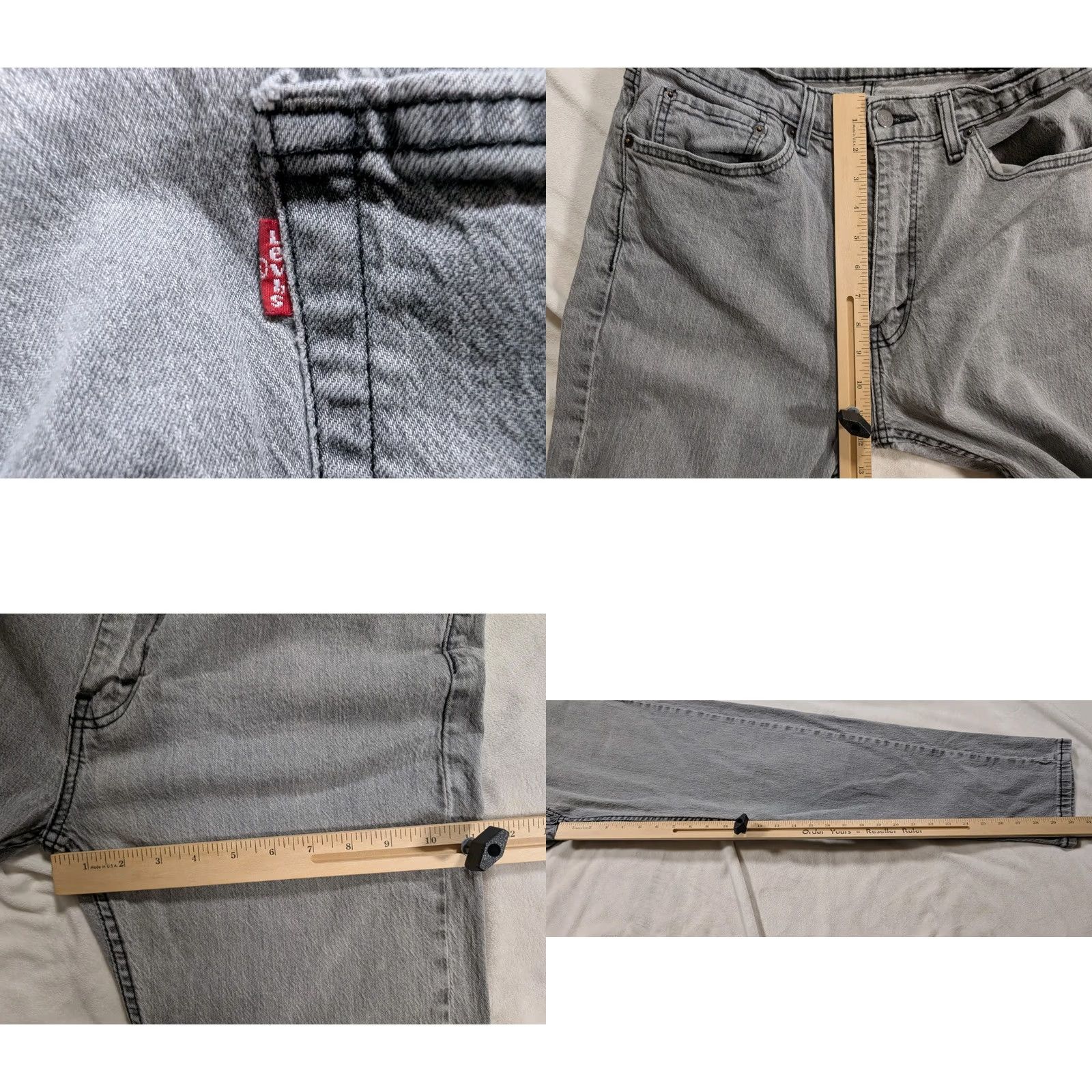 Levi's Levi's 505 Jeans Mens 32x30 Black Regular Straight Denim Pants Logo USA 5-Pocket Belts Loops Vintage: No Size US 32 / EU 48 - 8 Thumbnail