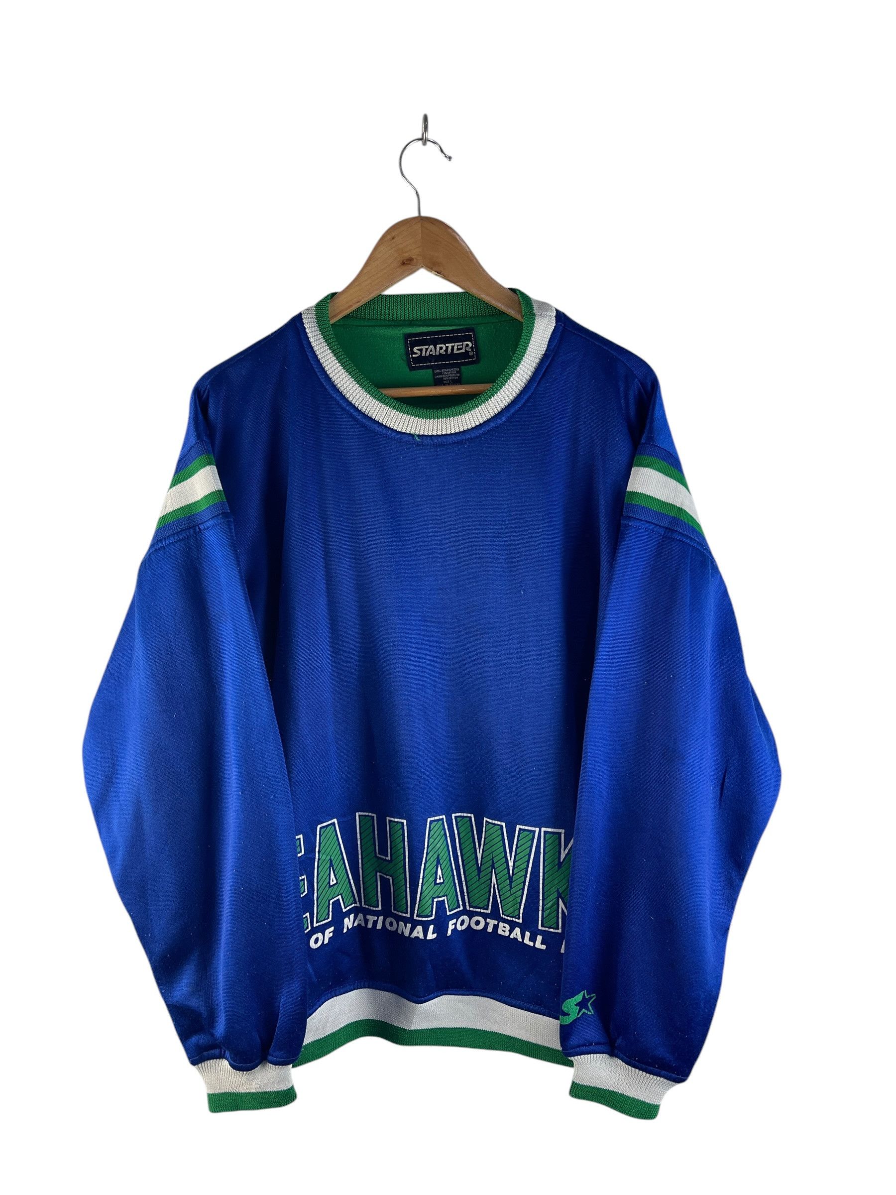 Starter Vintage Starter Seattle Seahawks Crewneck Sweatshirt NFL Size US L / EU 52-54 / 3 - 1 Thumbnail