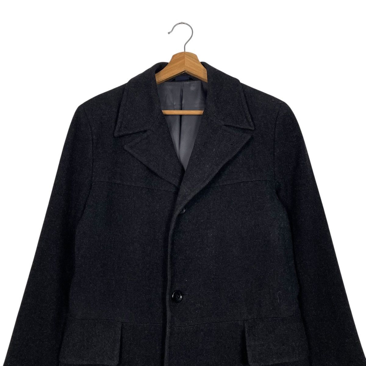 Other Domon Homme Wool Black Coat Size US M / EU 48-50 / 2 - 2 Thumbnail