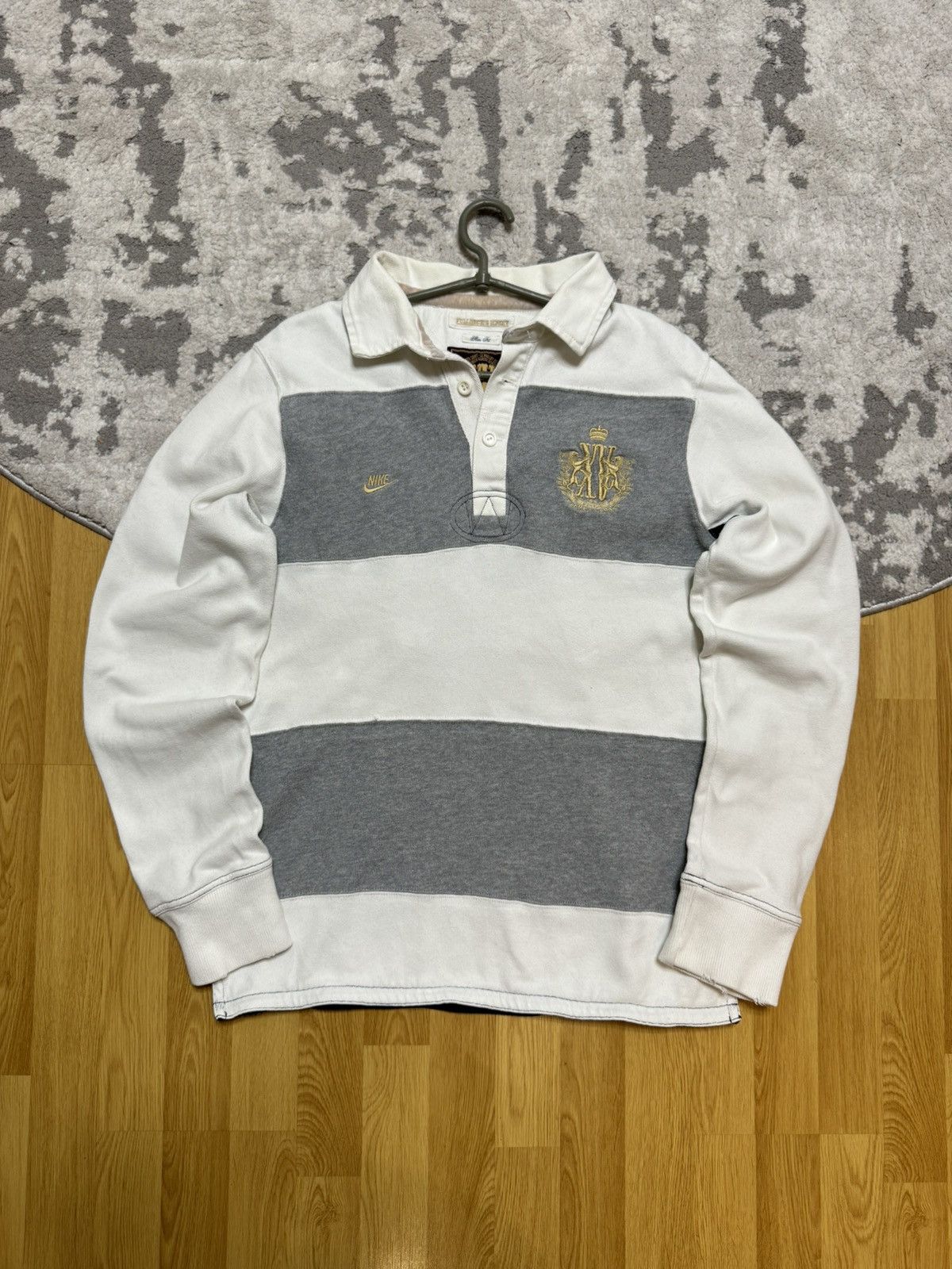 Nike × Vintage Vintage Nike FullBack’s Streetwear Style Rugby Longsleeve Size US L / EU 52-54 / 3 - 1 Thumbnail