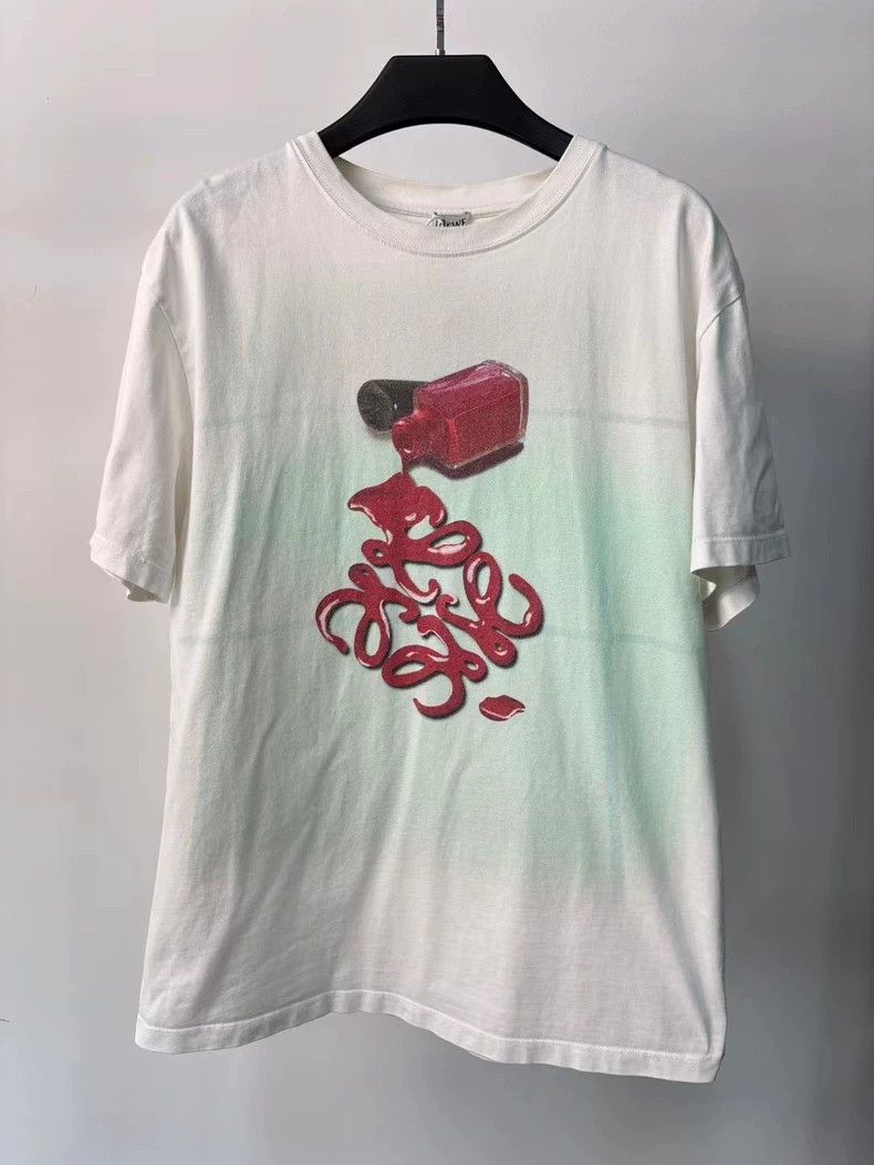 Loewe LOEWE Short-sleeved shirt with a chest print Size L / US 10 / IT 46 - 1 Thumbnail