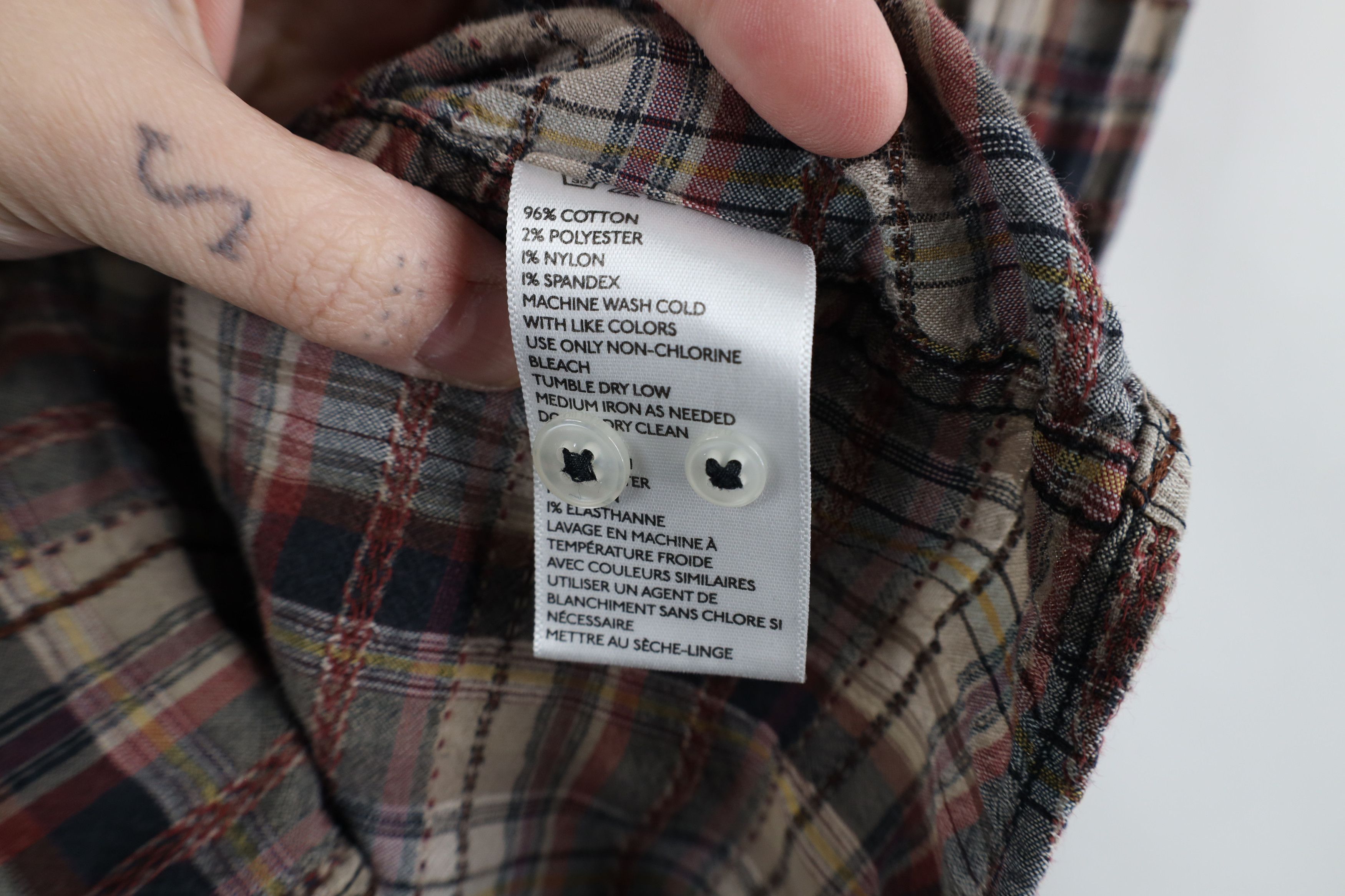 Salt Valley × Vintage Salt Valley Western Cowboy Snap Button Collared Shirt Plaid Size US XS / EU 42 / 0 - 11 Thumbnail