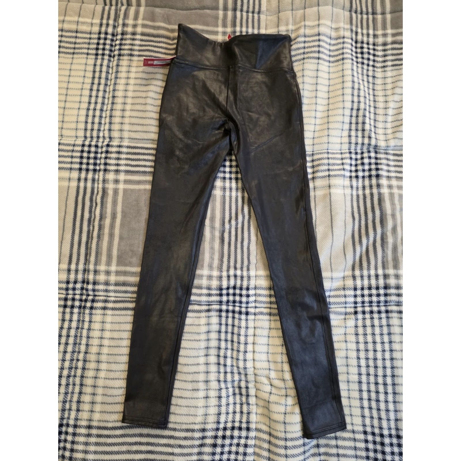 Spanx Spanx Womens Size S Ankle Leggings Faux Leather High Waist Black NEW NWT Size 28" / US 6 / IT 42 - 2 Thumbnail
