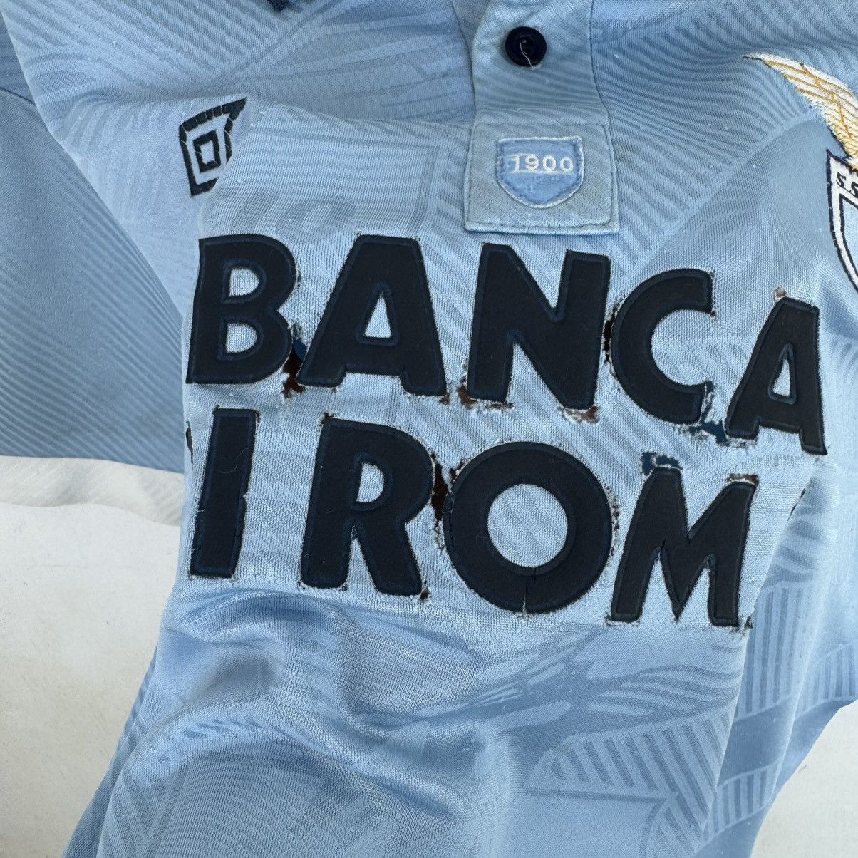 Umbro × Vintage Vintage 90s SS Lazio Banca Di Roma Jersey 1994-1995 Size US M / EU 48-50 / 2 - 5 Thumbnail