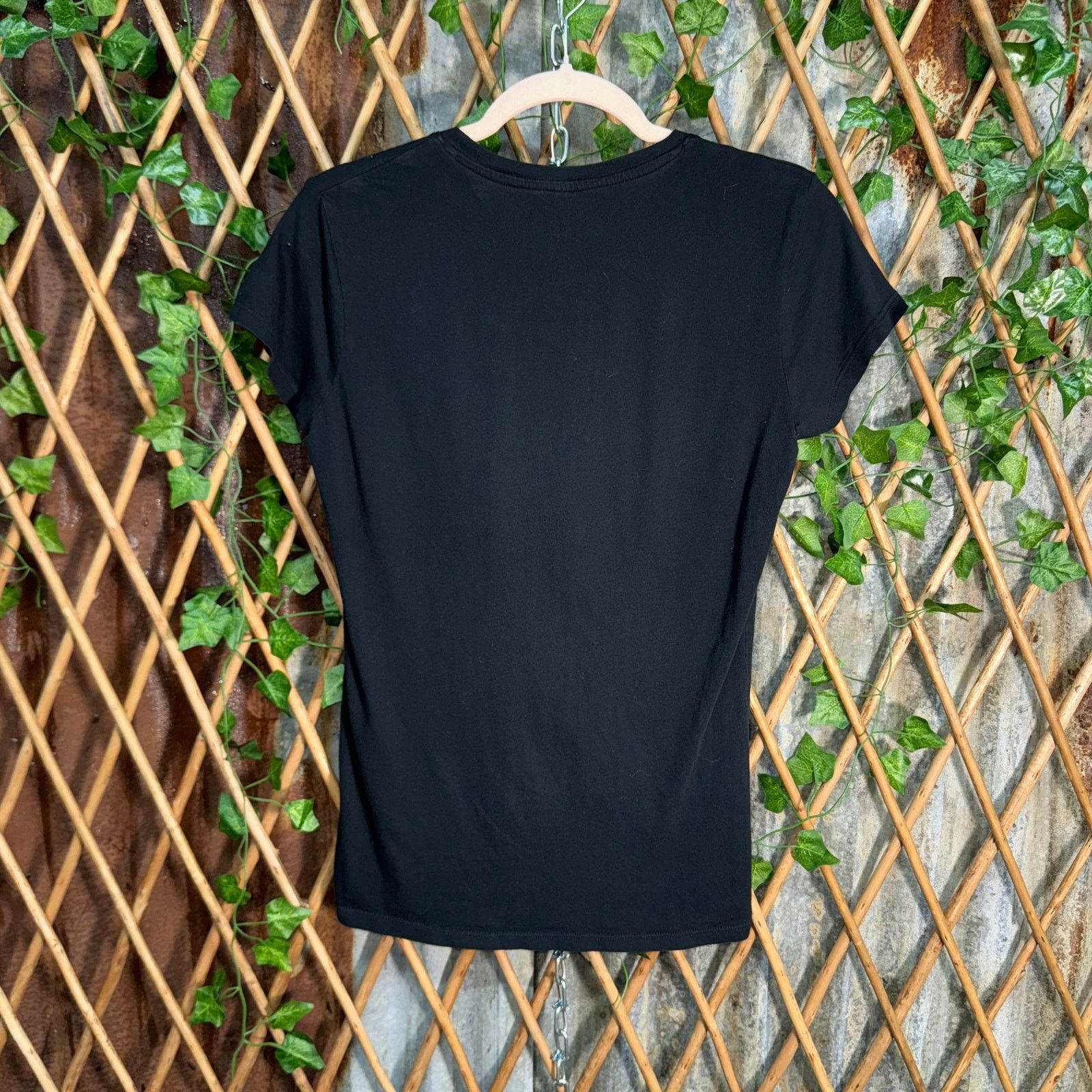 Vintage Vintage Y2K BCBG cross grunge femme 2000s rhinestone t-shirt Size L / US 10 / IT 46 - 2 Thumbnail