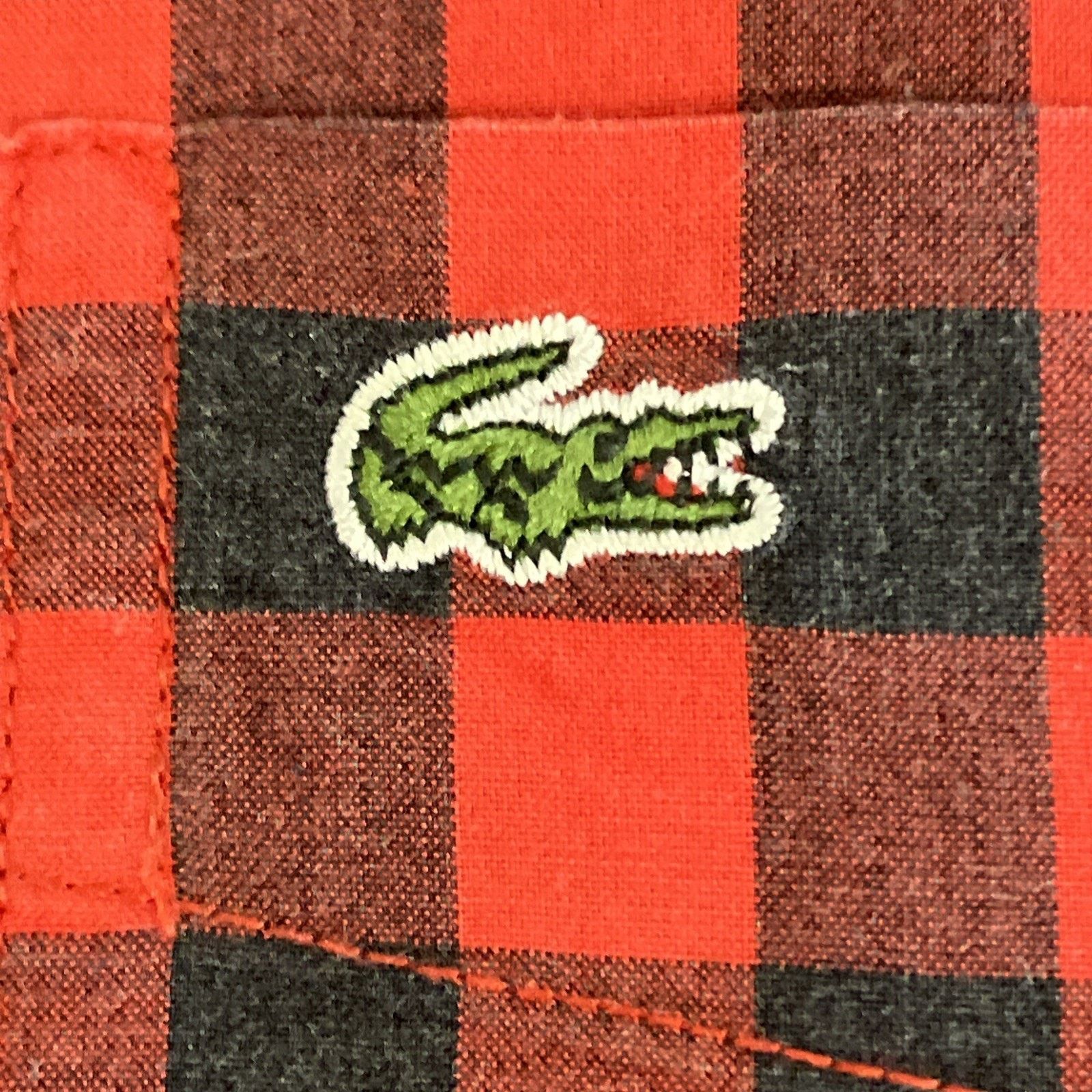 Lacoste Lacoste Men Regular Fit Checkered Button Down Shirt Large 44 Size US L / EU 52-54 / 3 - 5 Thumbnail
