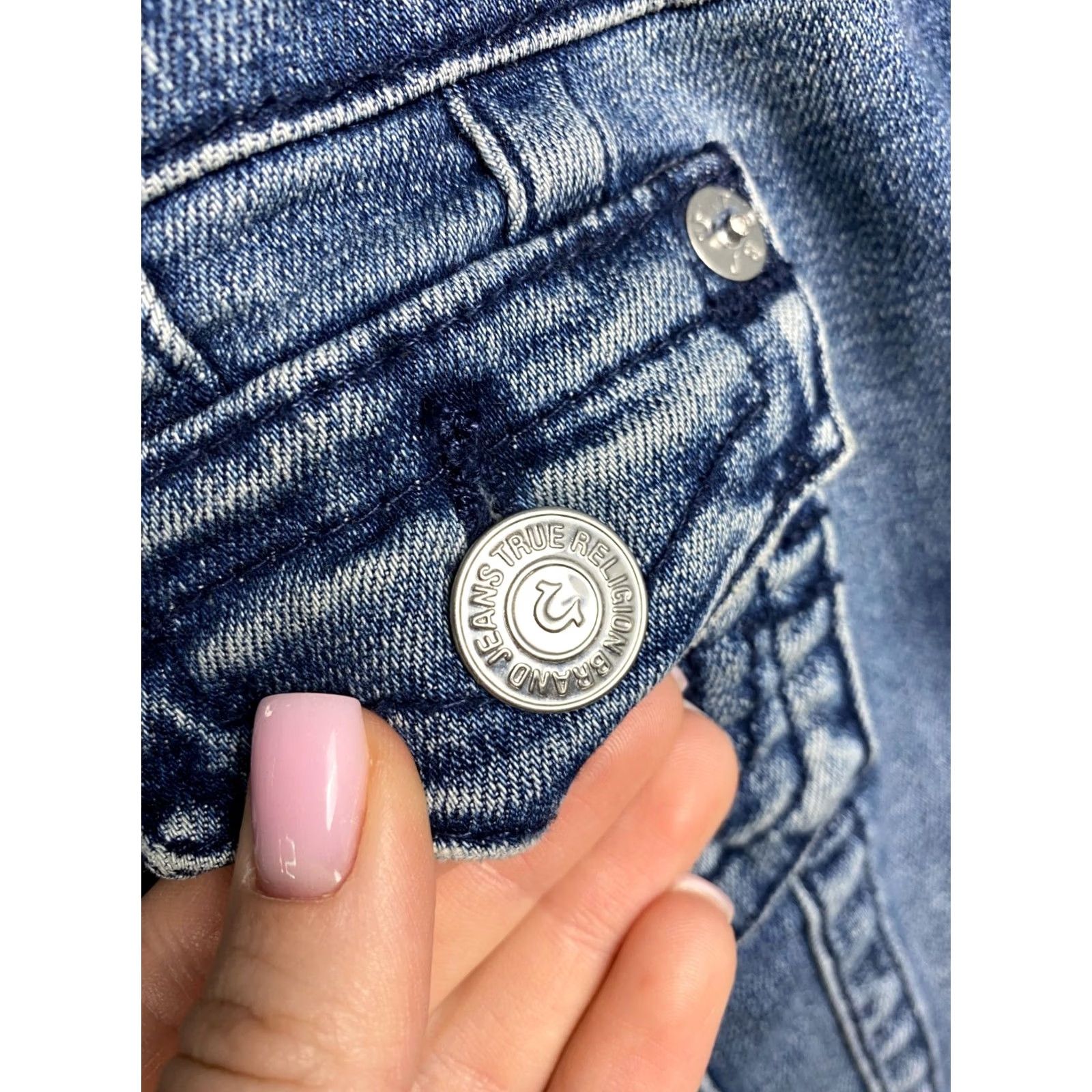 True Religion True Religion Denim Jacket Womens Size S Blue Vintage Jeans Jacket Style Denim Jacket Women Small Blue 90s Years Mens Womens Girls Size 28" / US 6 / IT 42 - 5 Thumbnail