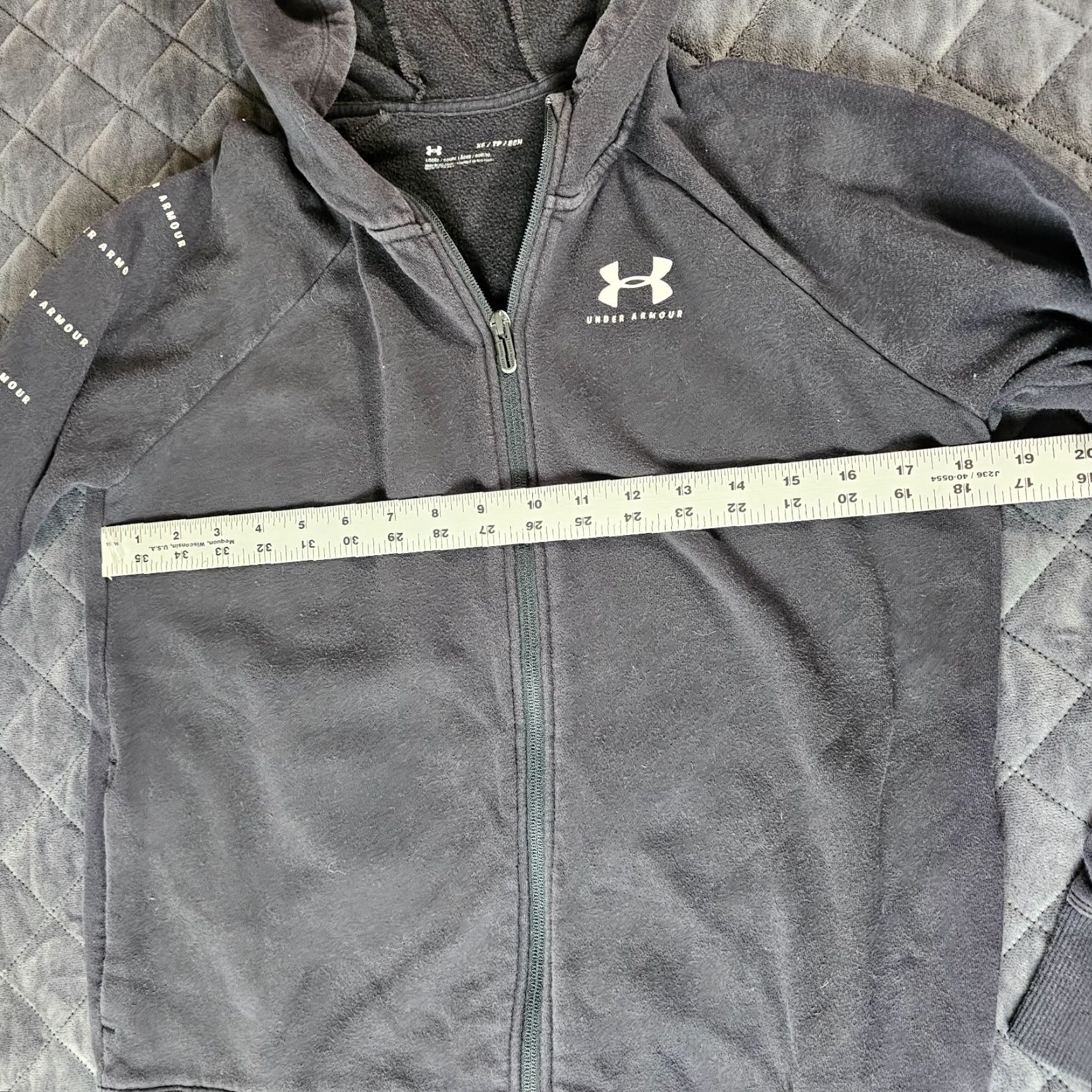 Under Armour VINTAGE Under Armour Hoodie Casual Full Zip Microfiber Men’s XS Black Loose Size US XS / EU 42 / 0 - 5 Thumbnail