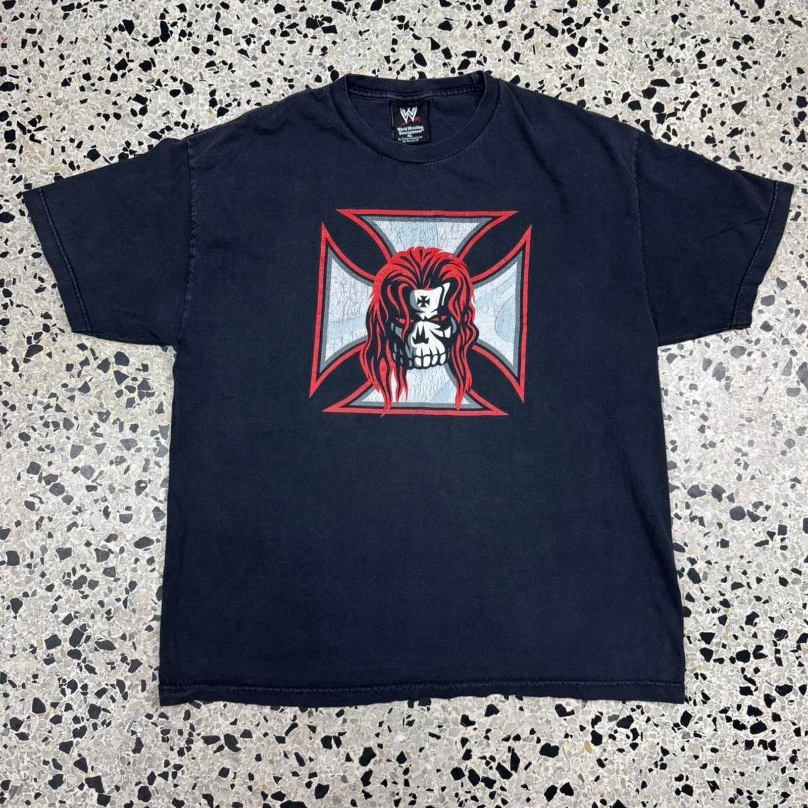 Vintage VINTAGE Y2K 2002 WWE TRIPLE H THE GAME RULES SKULL TEE: Size US XL / EU 56 / 4 - 1 Thumbnail