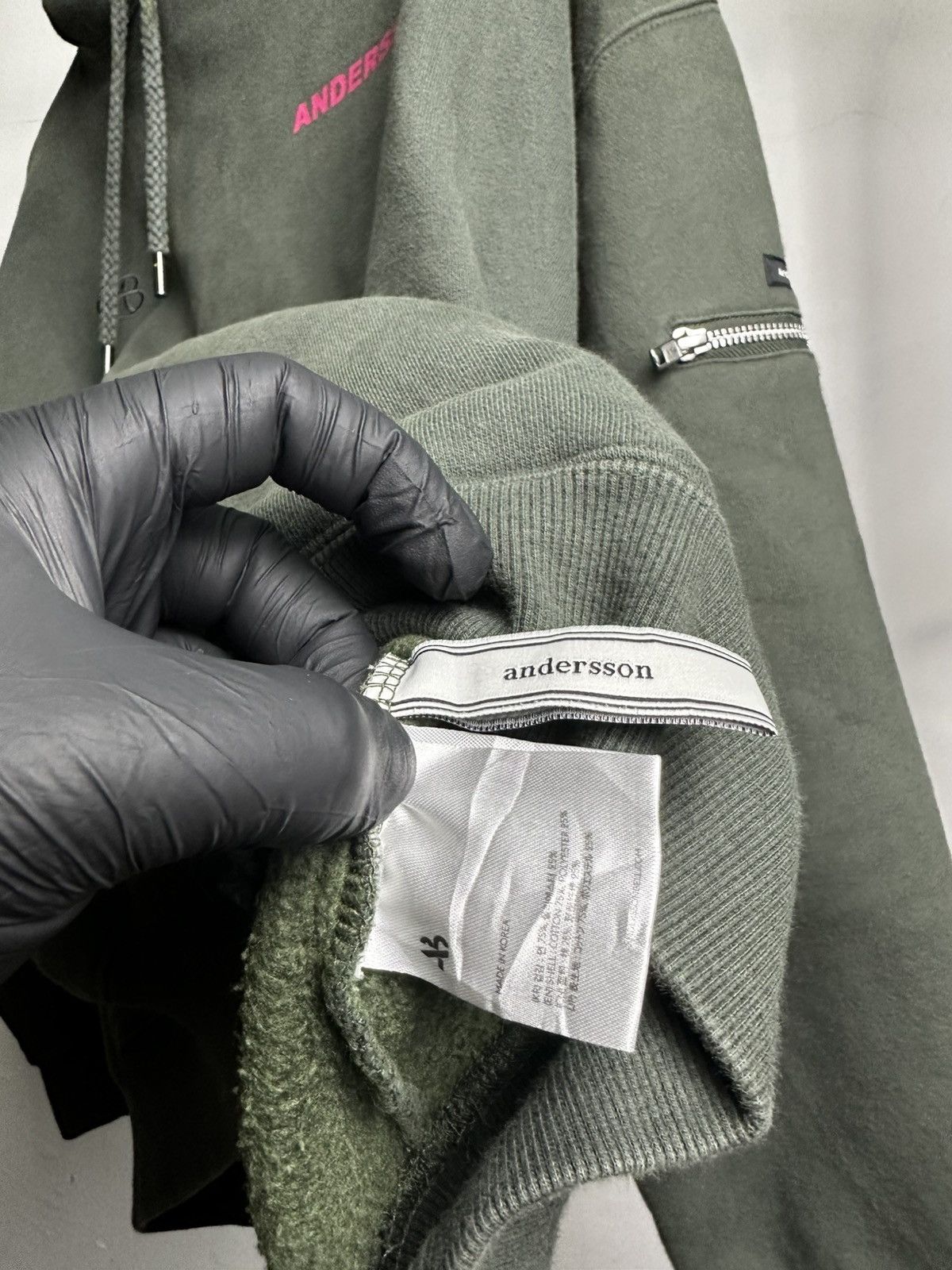 Andersson Bell Andersson Bell Baggy Hoodie – Olive Green Size US L / EU 52-54 / 3 - 8 Thumbnail