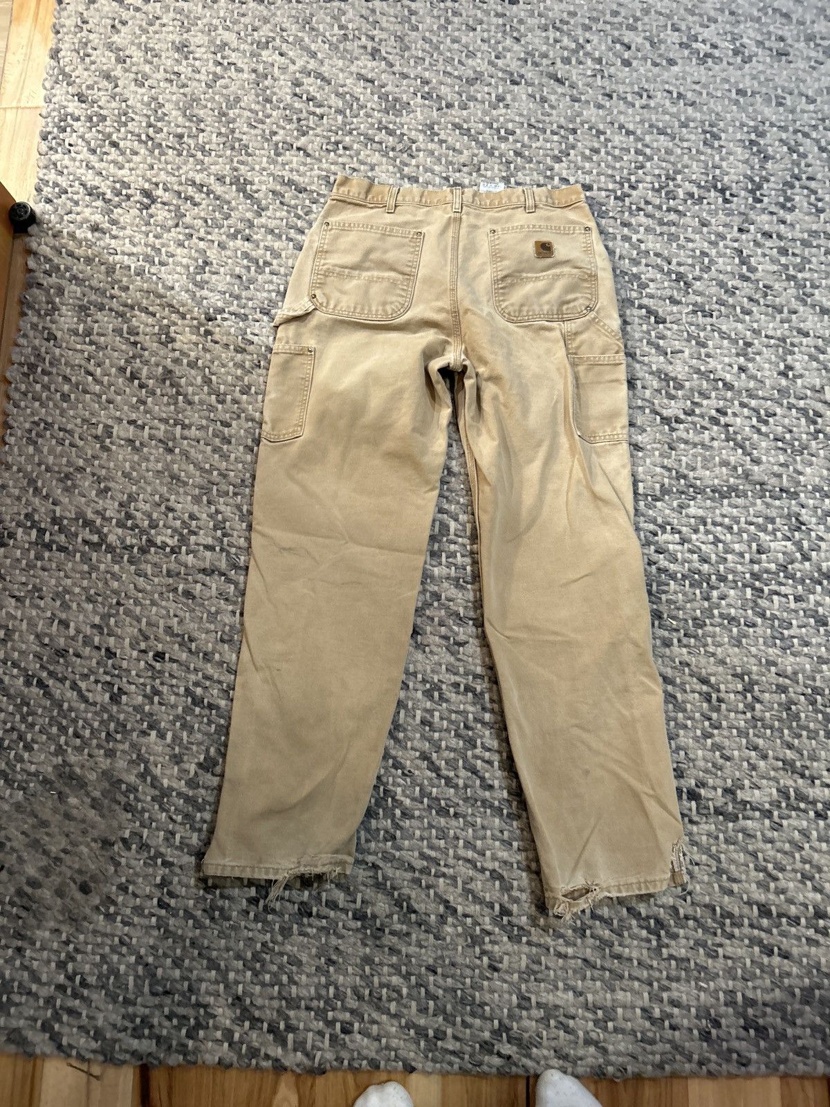Carhartt Beige Carhartt double knee work pants Size US 34 / EU 50 - 1 Thumbnail