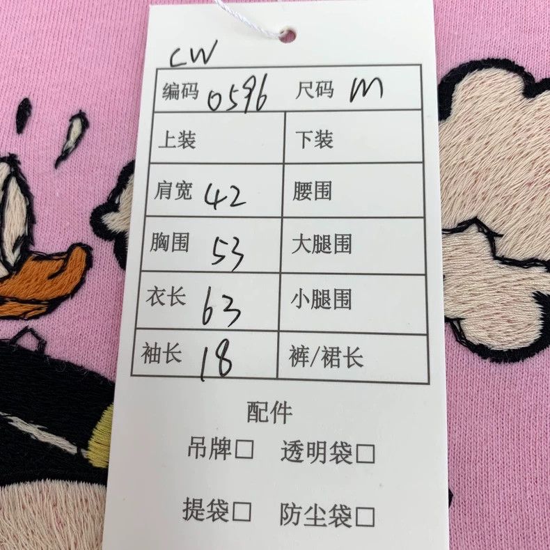 Gucci Gucci Co-branded pink Donald Duck letter embroidery round-n Size M / US 6-8 / IT 42-44 - 7 Thumbnail