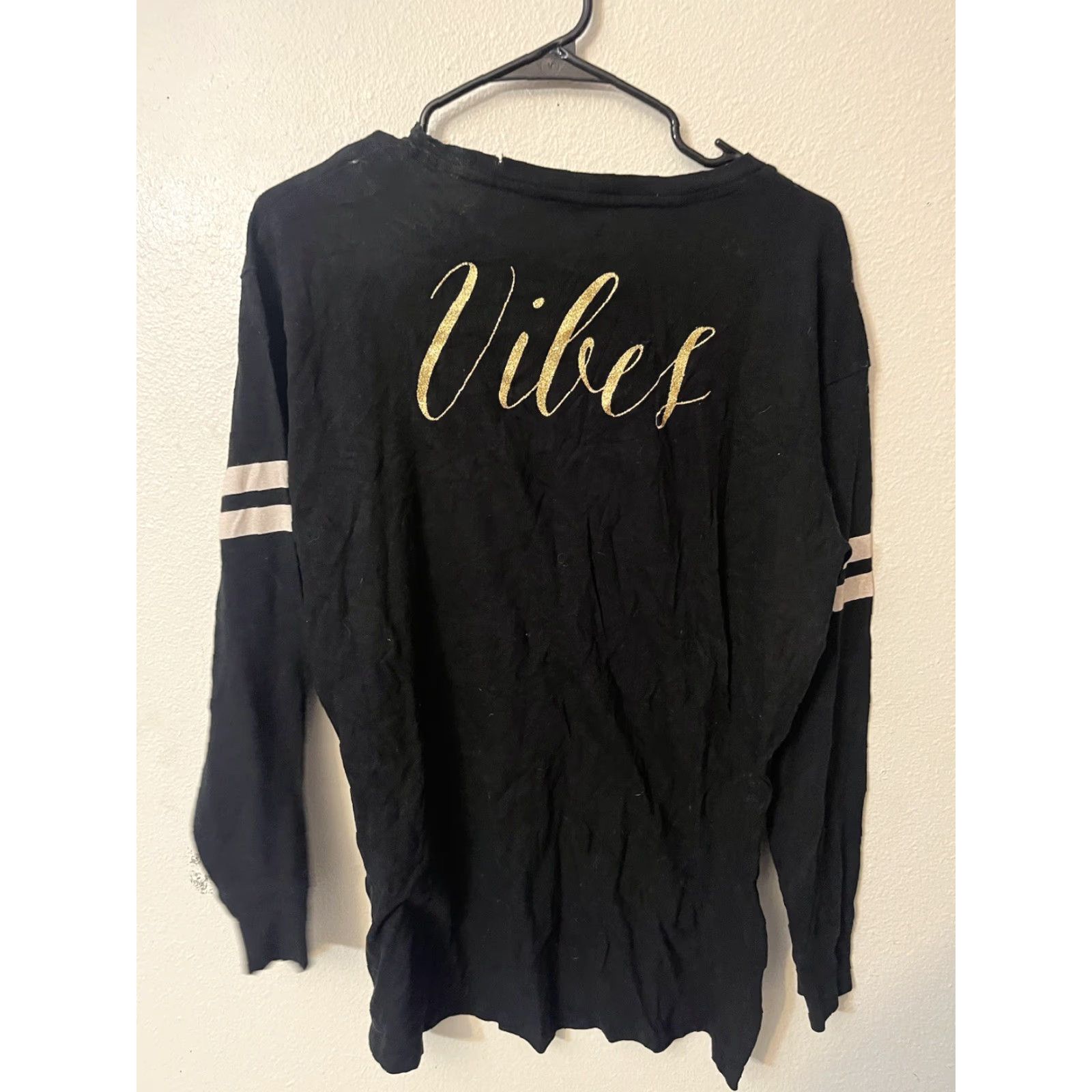 Express Express Long Sleeve Crew Neck Pullover Tee Black Size S Women Slim Pullover Knit Shirt Size S / US 4 / IT 40 - 3 Thumbnail