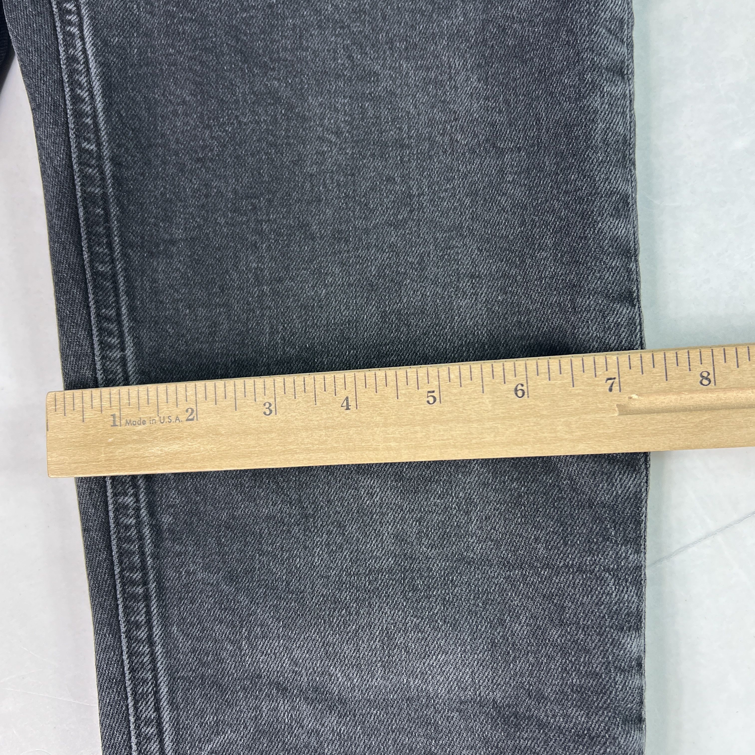 Agolde AGOLDE Jeans Riley Crop Mid Rise Straight Black Faded Denim Size 26" / US 2 / IT 38 - 17 Thumbnail