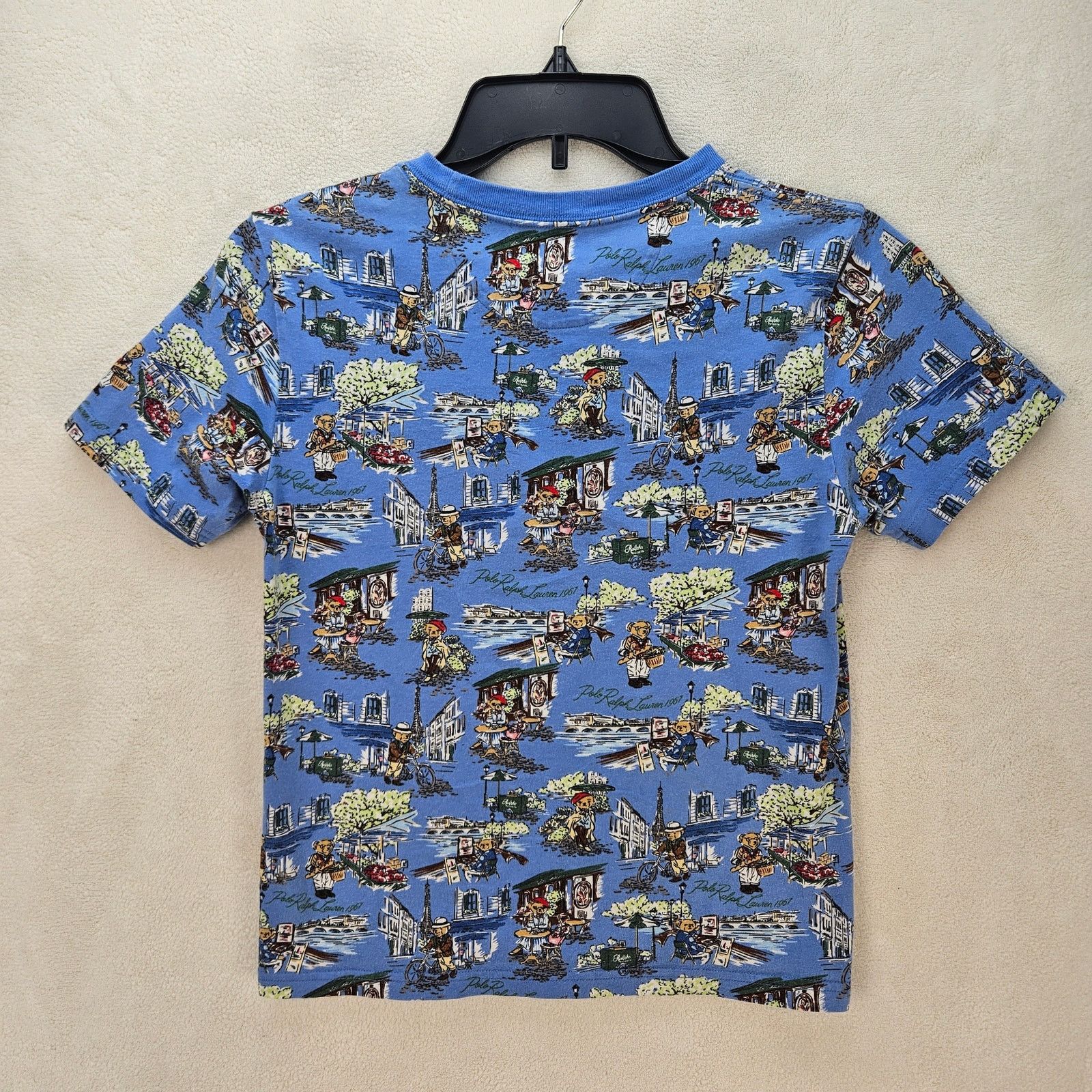 Polo Ralph Lauren POLO RALPH LAUREN BOYS MEDIUM(10-12) BLUE GRAPHICS TSHIRT Size US M / EU 48-50 / 2 - 6 Thumbnail