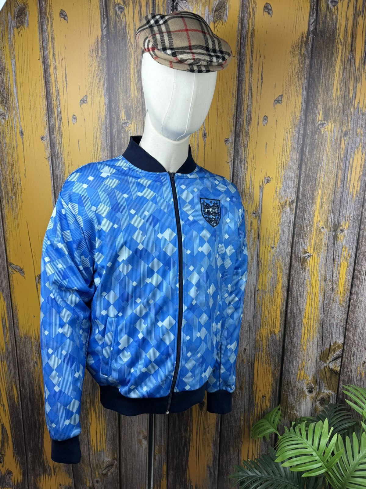 Japanese Brand Score Draw England 1990 Empire Third Track Jacket Size XL Size US XL / EU 56 / 4 - 3 Thumbnail