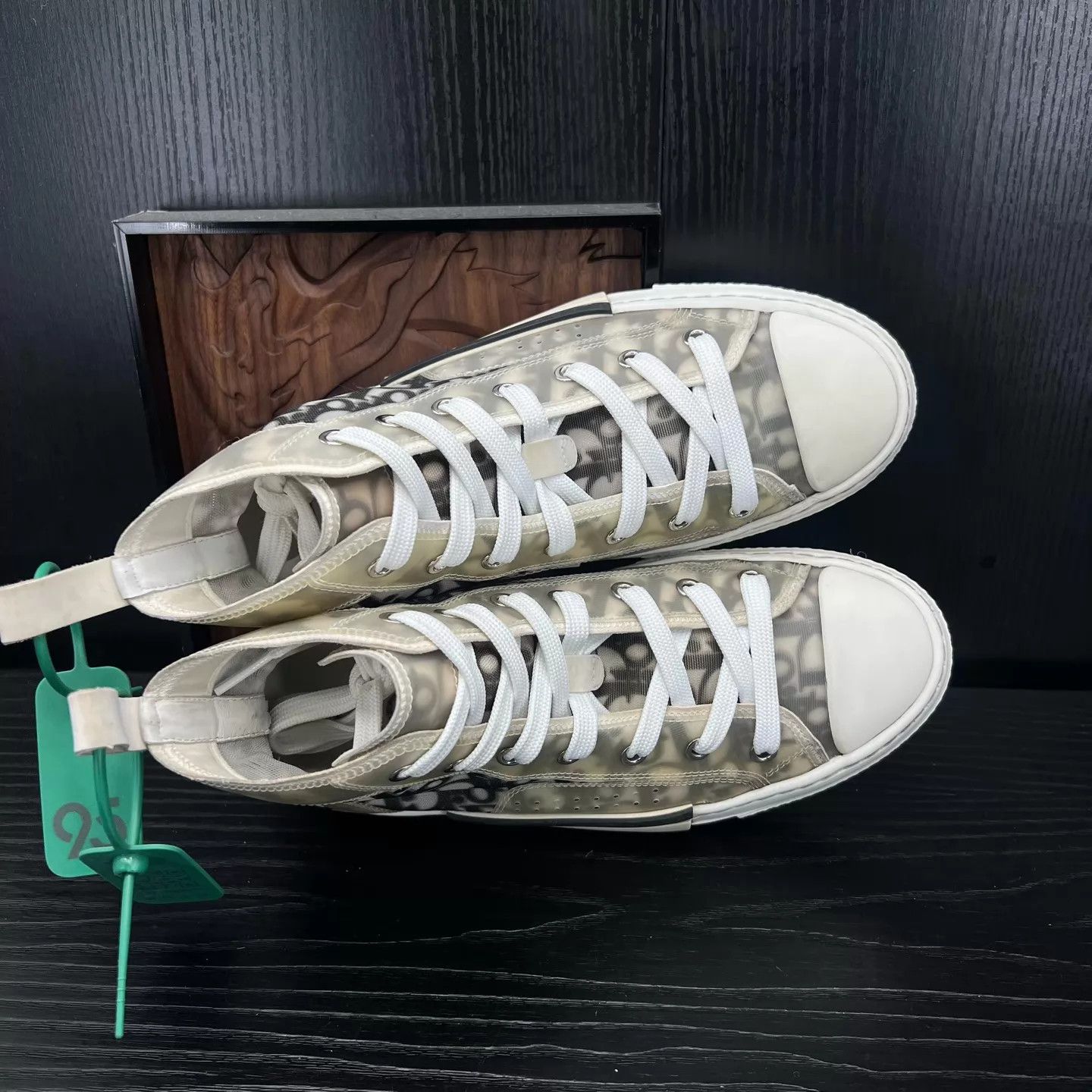 Dior Dior B23 Black White Hi Top 38 Boxed Oxidation Size US 7.5 / IT 37.5 - 6 Thumbnail