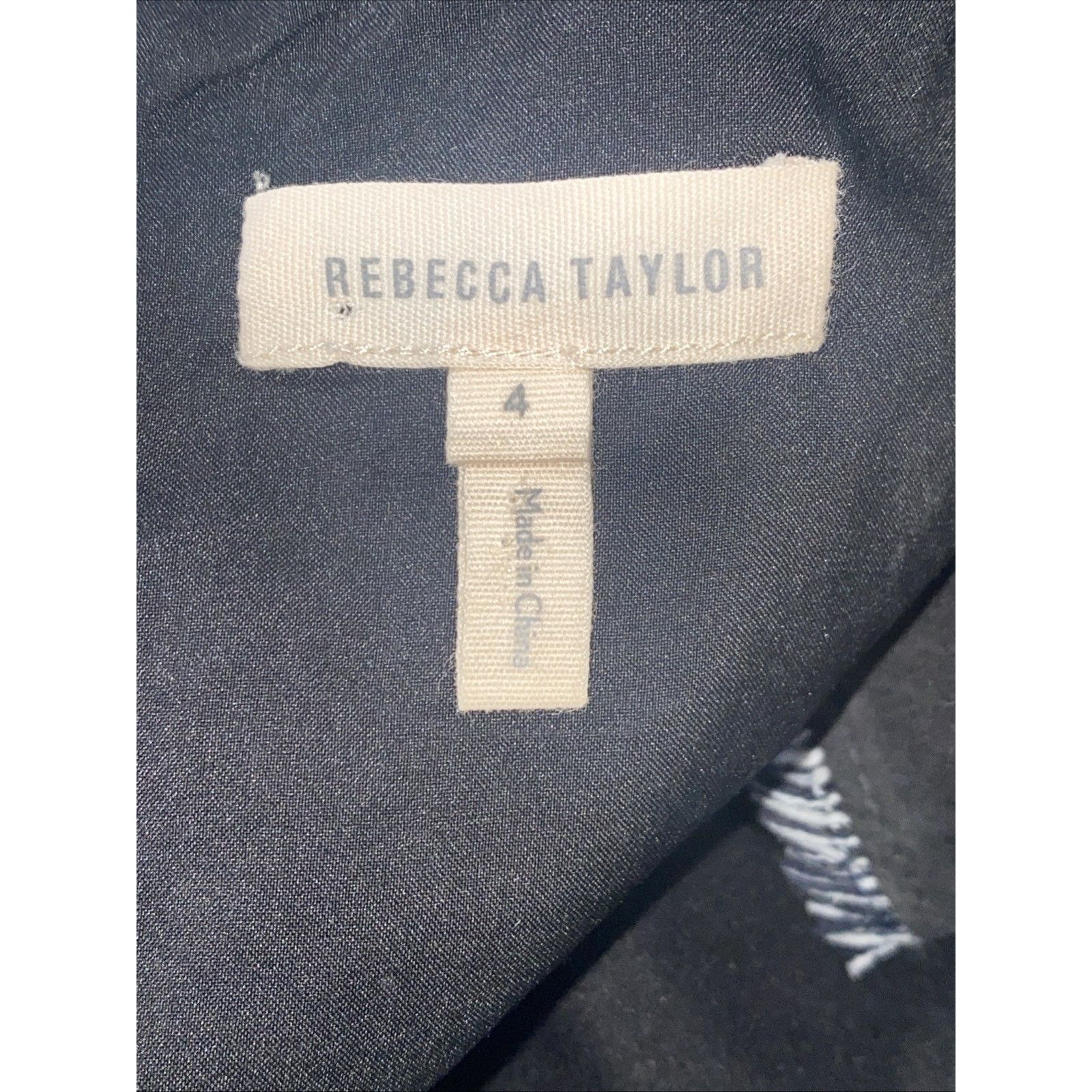 Rebecca Taylor Rebecca Taylor Sleeveless Black/Gray Lined Dress Size 4 Size S / US 4 / IT 40 - 6 Thumbnail