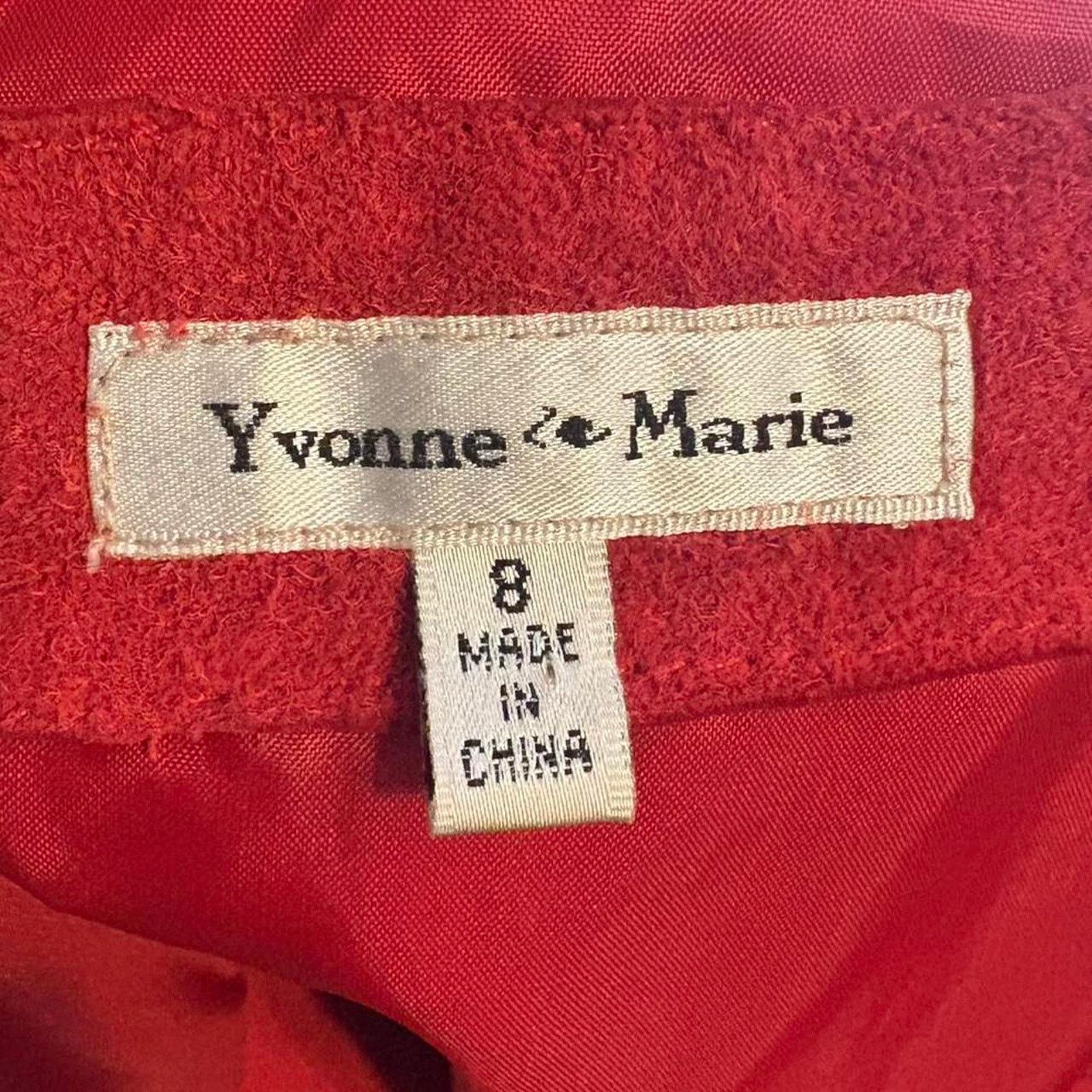 Other Yvonne Marie Red Suede Button-Up Shacket Size M / US 6-8 / IT 42-44 - 4 Thumbnail
