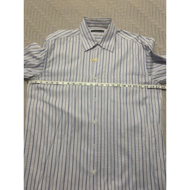 Ermenegildo Zegna Ermenegildo Zegna blue striped button down size XL Size US XL / EU 56 / 4 - 7 Thumbnail
