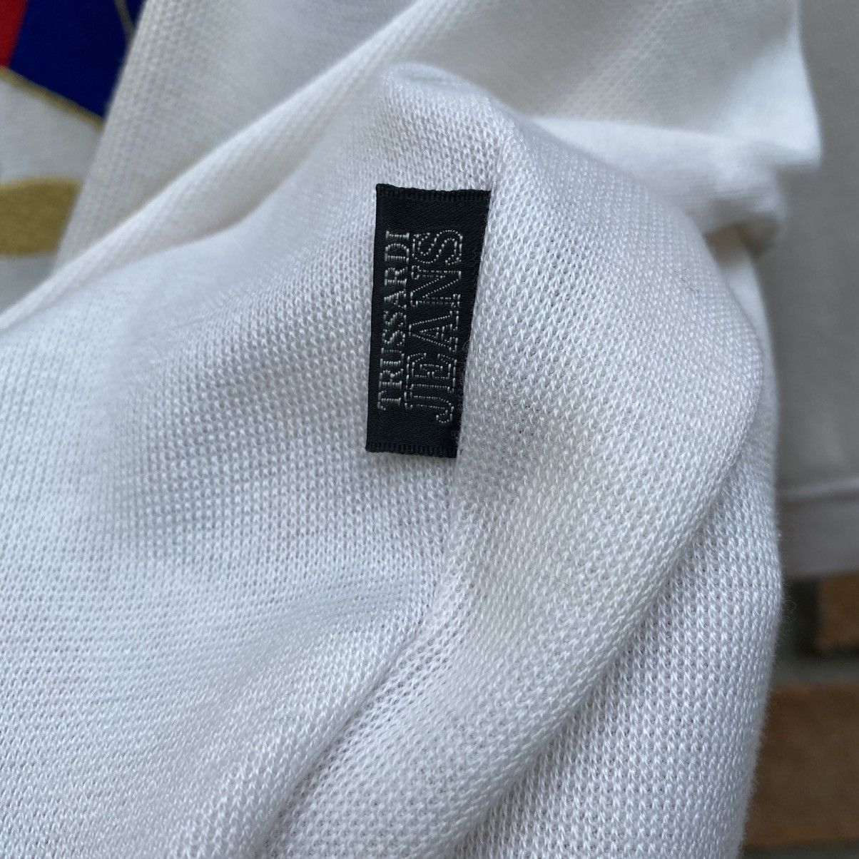 Trussardi TRUSSARDI JEANS White Crest Sweatshirt Size US S / EU 44-46 / 1 - 18 Thumbnail