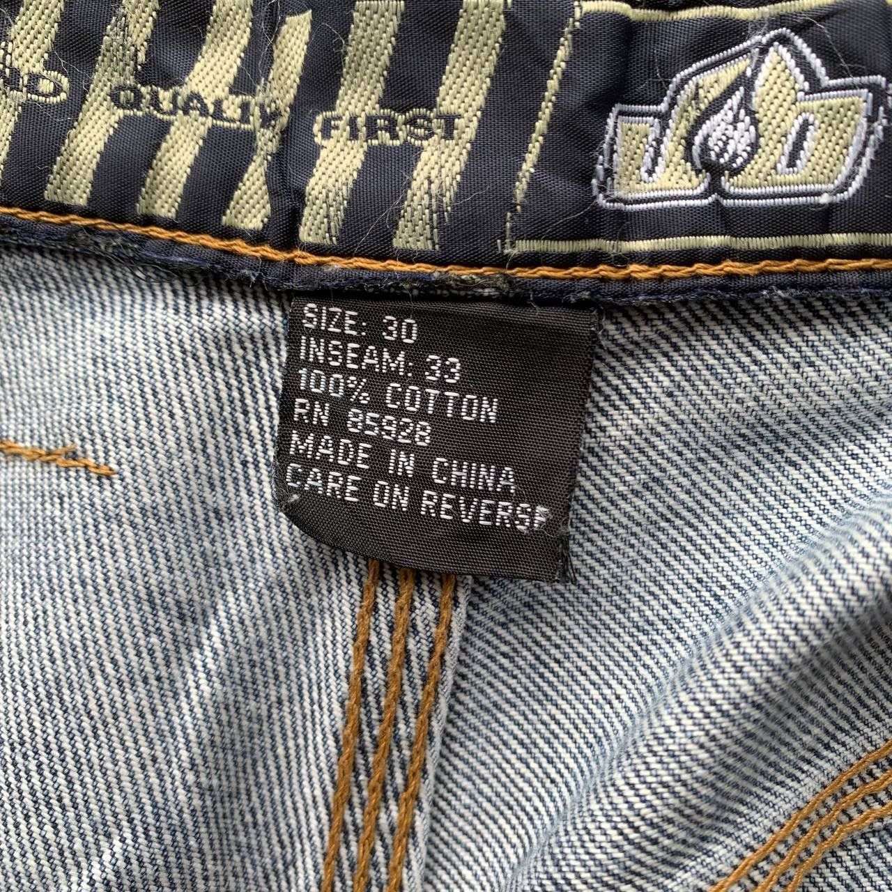 Wu-Tang Clan Vintage Y2K Johnny Blaze Ghost Rider Baggy Blue Denim Pants Size US 30 / EU 46 - 9 Thumbnail