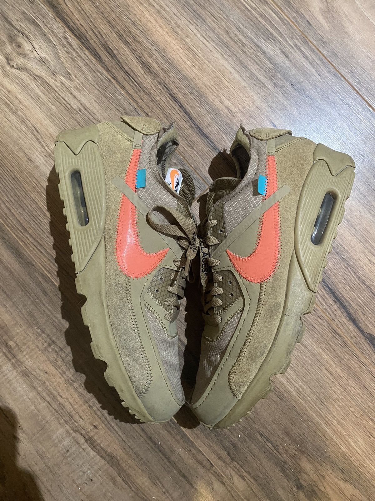 Nike × Off-White Off White Air Max 90 Desert Ore Size US 9.5 / EU 42-43 - 1 Thumbnail
