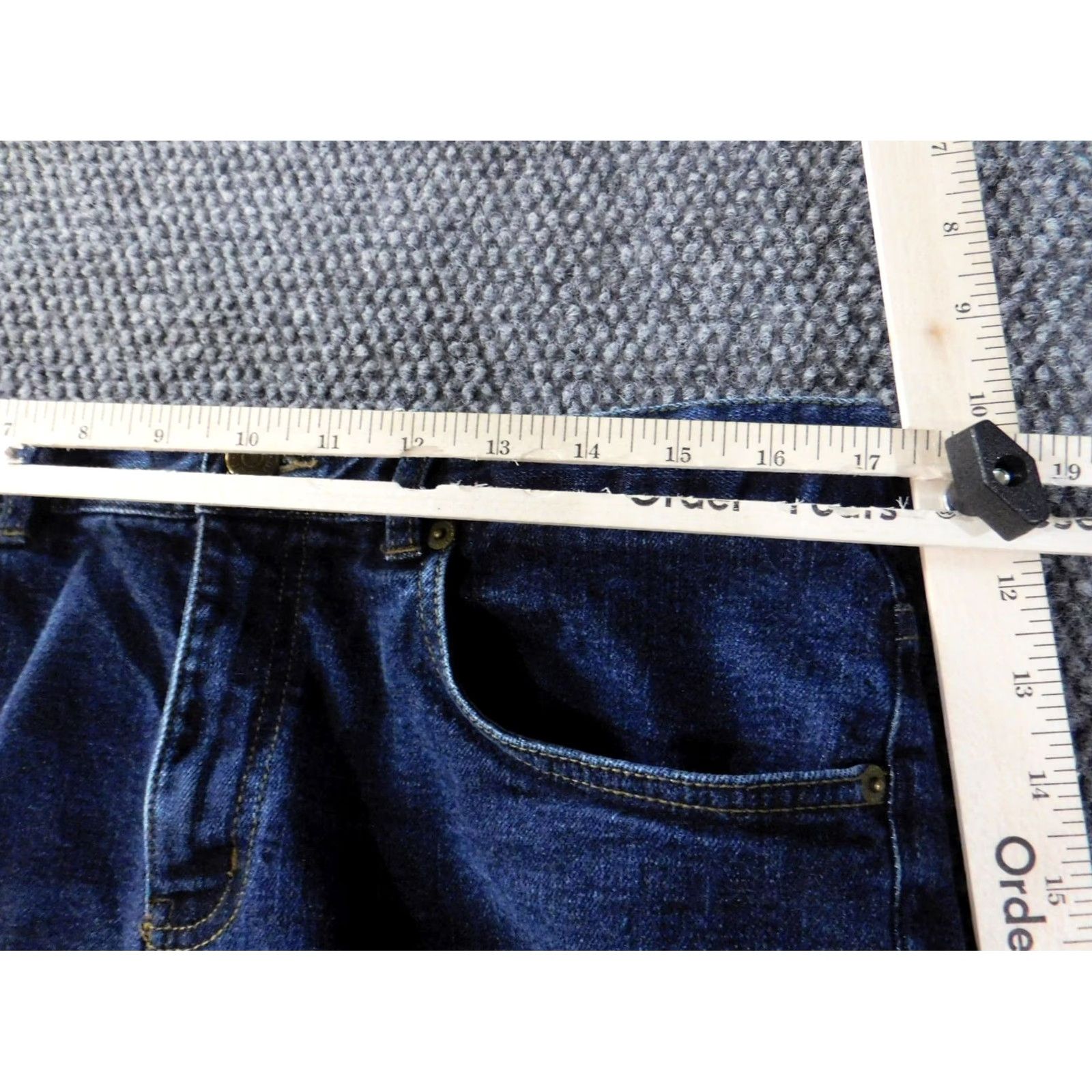 CO Lauren Jeans Co Jeans 12 blue Womens modern slim fit denim classic stretch Slimming Stretch Denim 30in 34in inseam Straight Retro Vintage No - Size 24" / US 00 / IT 34 - 4 Thumbnail