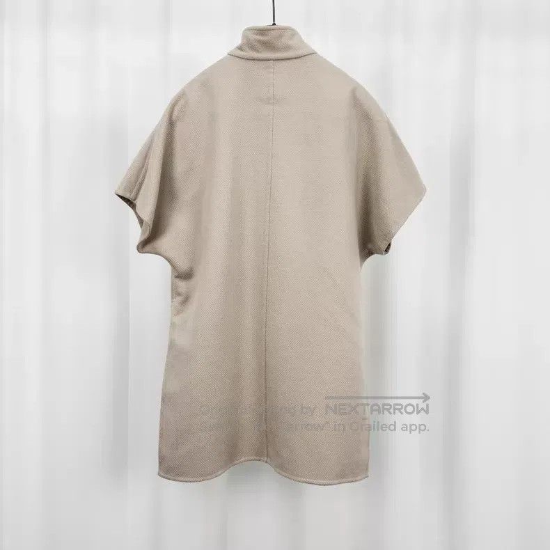 Hermes Hermes Beige Leather Patch Cashmere Waistcoat Jacket Size XXS / US 00 / IT 34 - 2 Thumbnail
