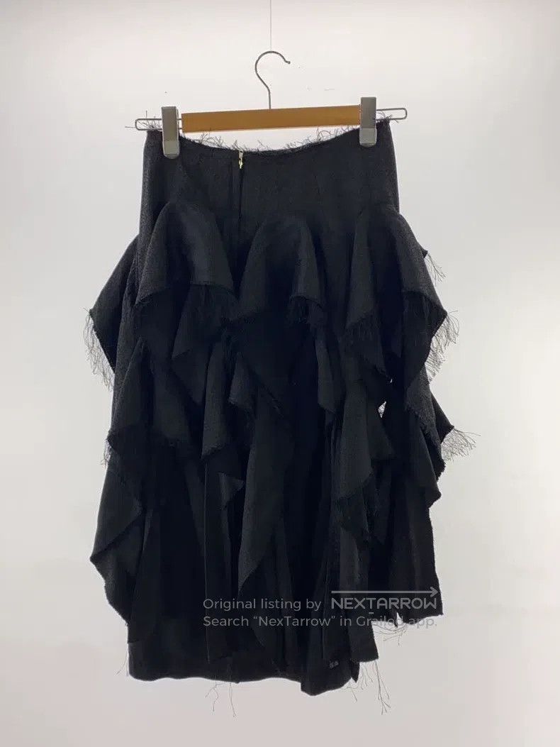 Comme des Garcons Comme Des Garcons size XS Black vintage textured lace half Size 23" - 2 Thumbnail