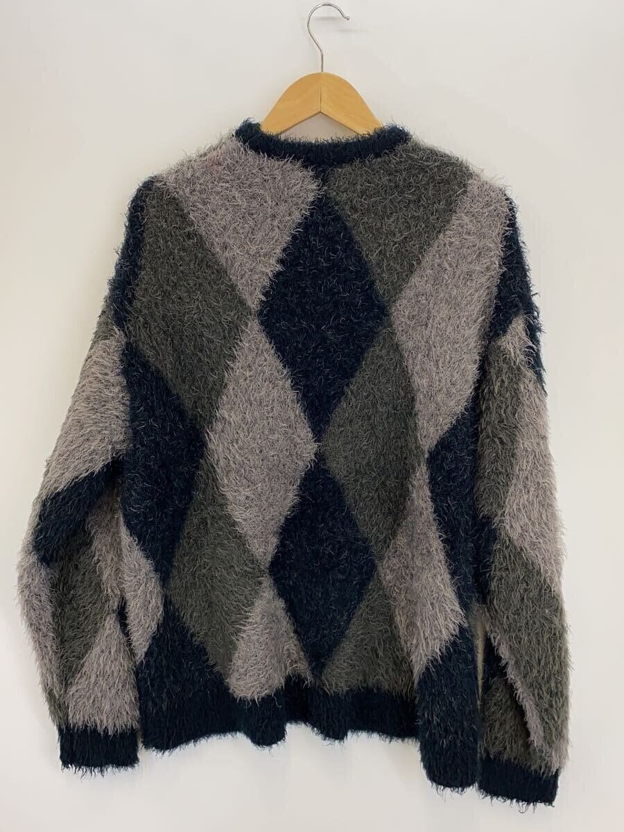 Number (N)ine Fuzzy Argyle Sweater Size US XL / EU 56 / 4 - 2 Thumbnail
