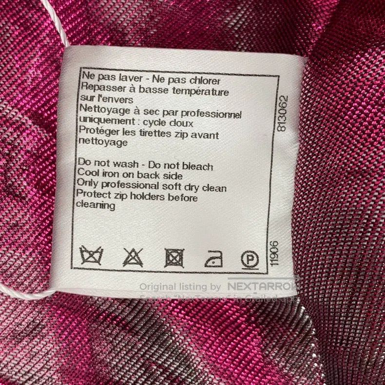 Chanel Chanel Supermarket Series Silver Illusion Silk Lapel Zippe Size XS / US 0-2 / IT 36-38 - 6 Thumbnail