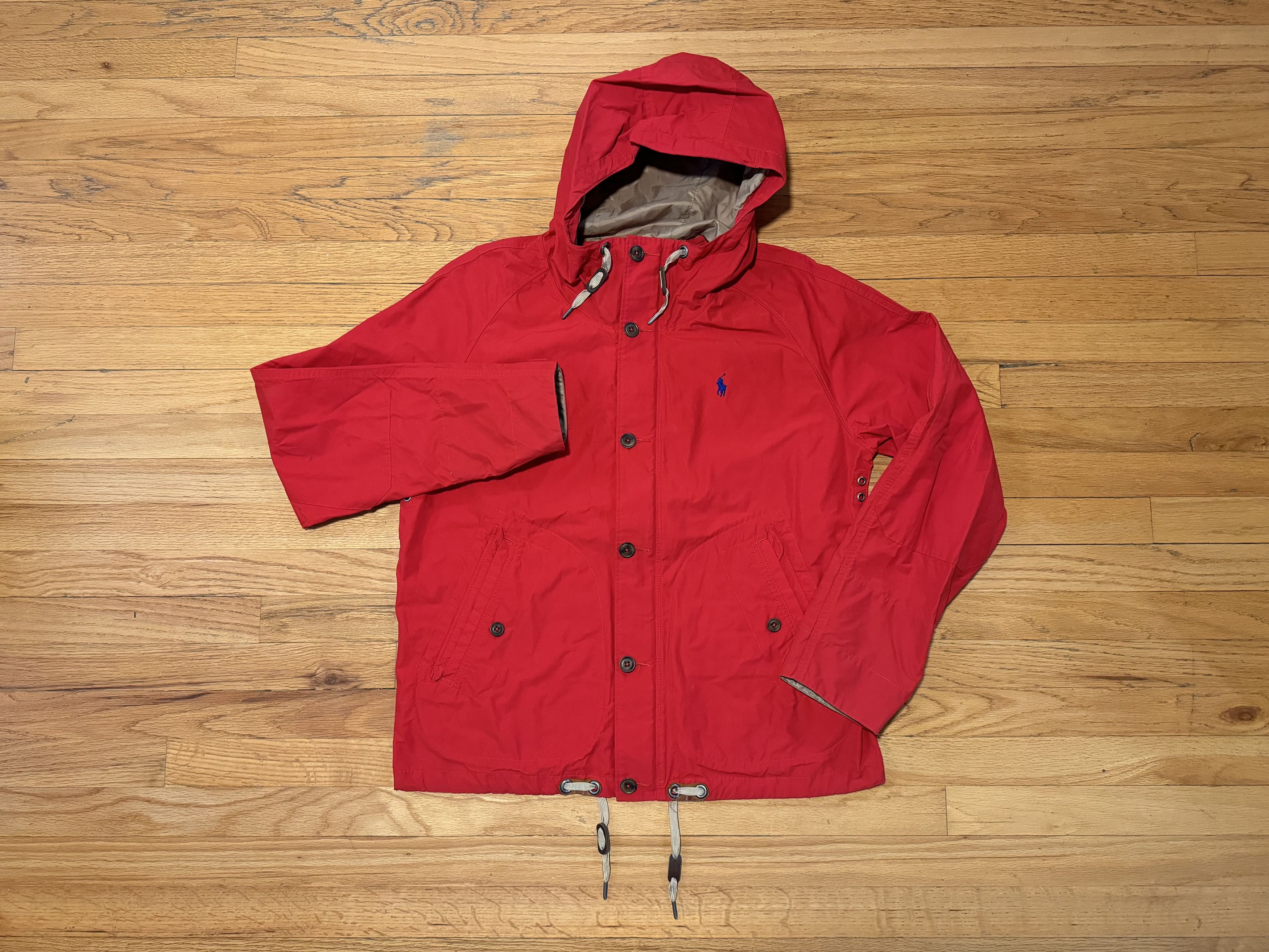 Polo by Ralph Lauren Vintage Light Rain Jacket - Red - Large