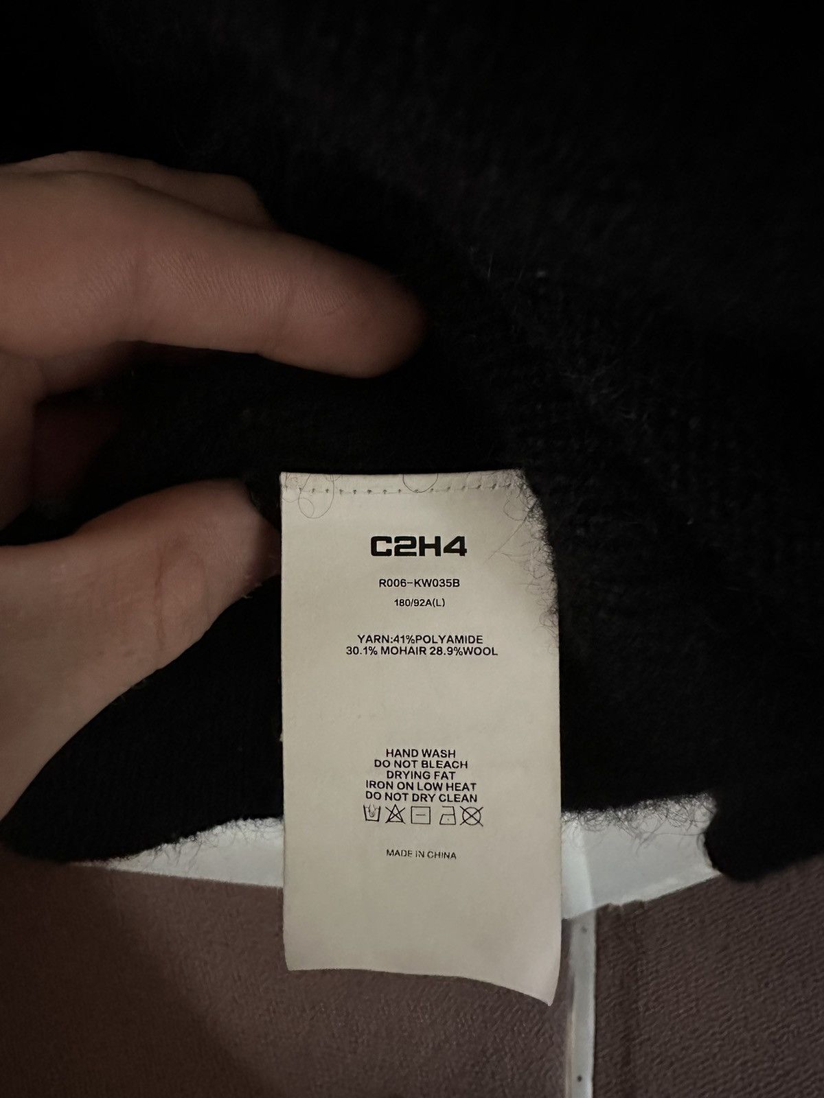 C2H4 C2H4 Ellipse Panelled Mohair Sweater Size US L / EU 52-54 / 3 - 4 Thumbnail