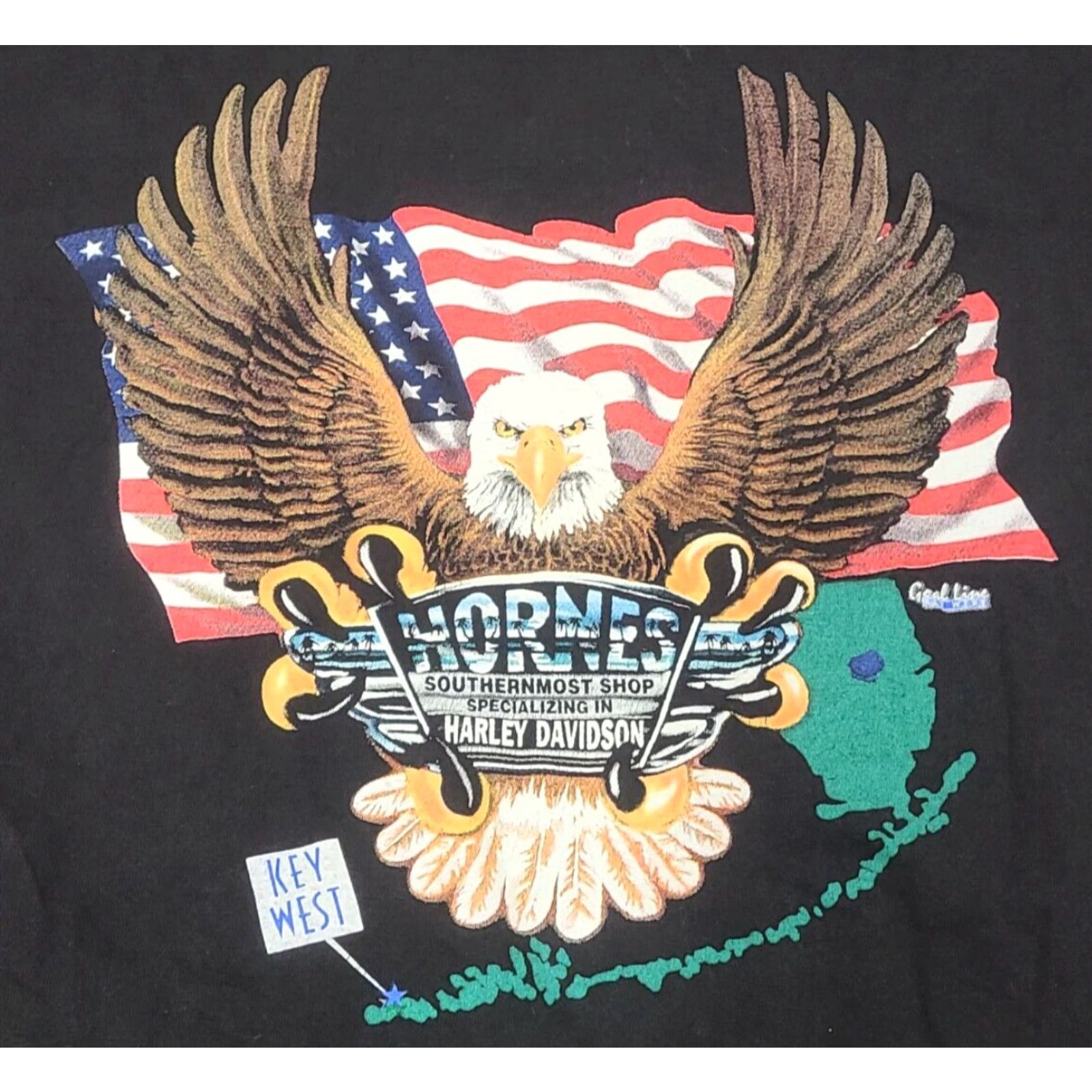 Gildan Y2K Key West Florida Horne’s Harley Davidson Bike Shop Graphic T-shirt Large Men Black Gildan Cotton Crew Neck Short Sleeve Pockets L Size US L / EU 52-54 / 3 - 5 Thumbnail