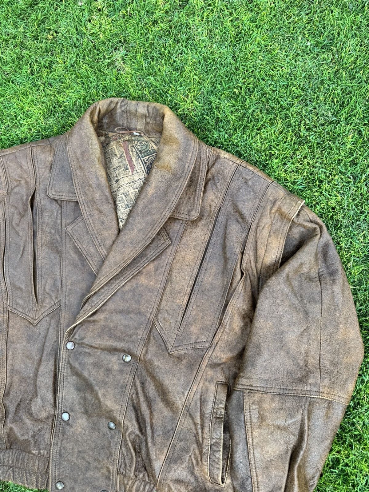 Vintage Vintage jacket echtes leder capia Size US L / EU 52-54 / 3 - 5 Thumbnail