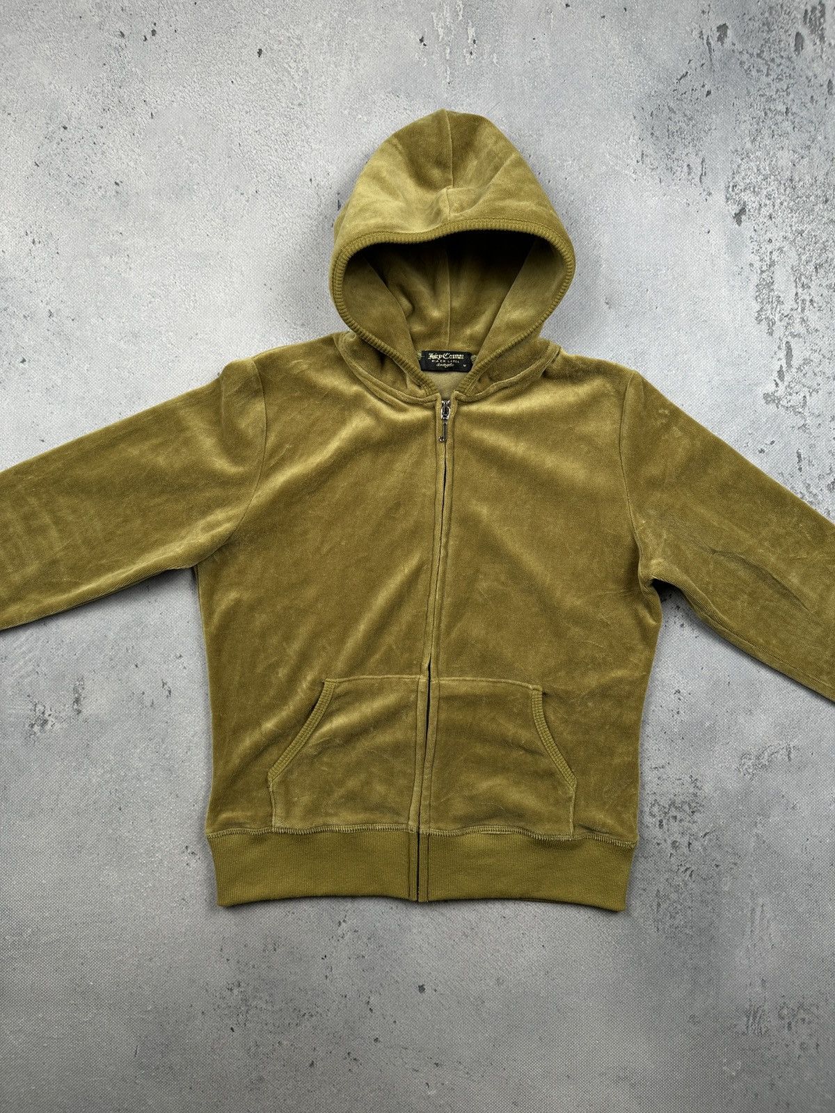 Juicy Couture Juicy Couture Velour Hoodie Rhinestone Crown Y2K Gold 90s Size S / US 4 / IT 40 - 5 Thumbnail