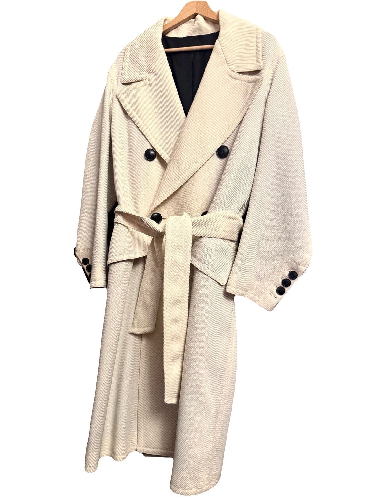 AMI Ami Paris runway fw20 cream wool coat 42 xxs men Size US XS / EU 42 / 0 - 10 Thumbnail