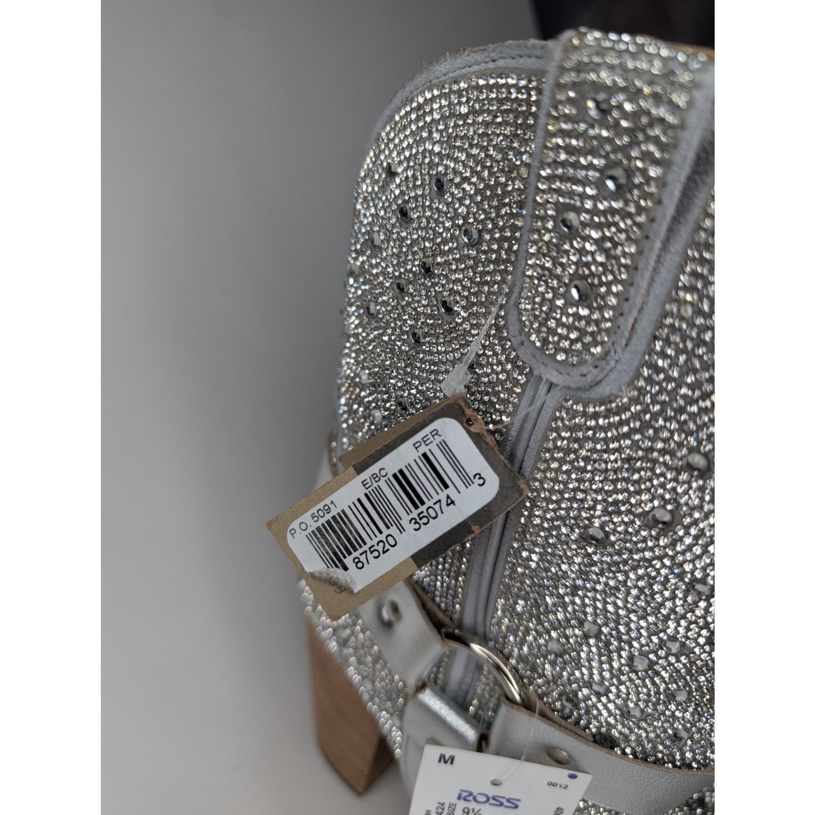 Dingo1969 Dingo Crown Jewel Silver Rhinestone Leather Harness Booties Size US 9.5 / IT 39.5 - 6 Thumbnail