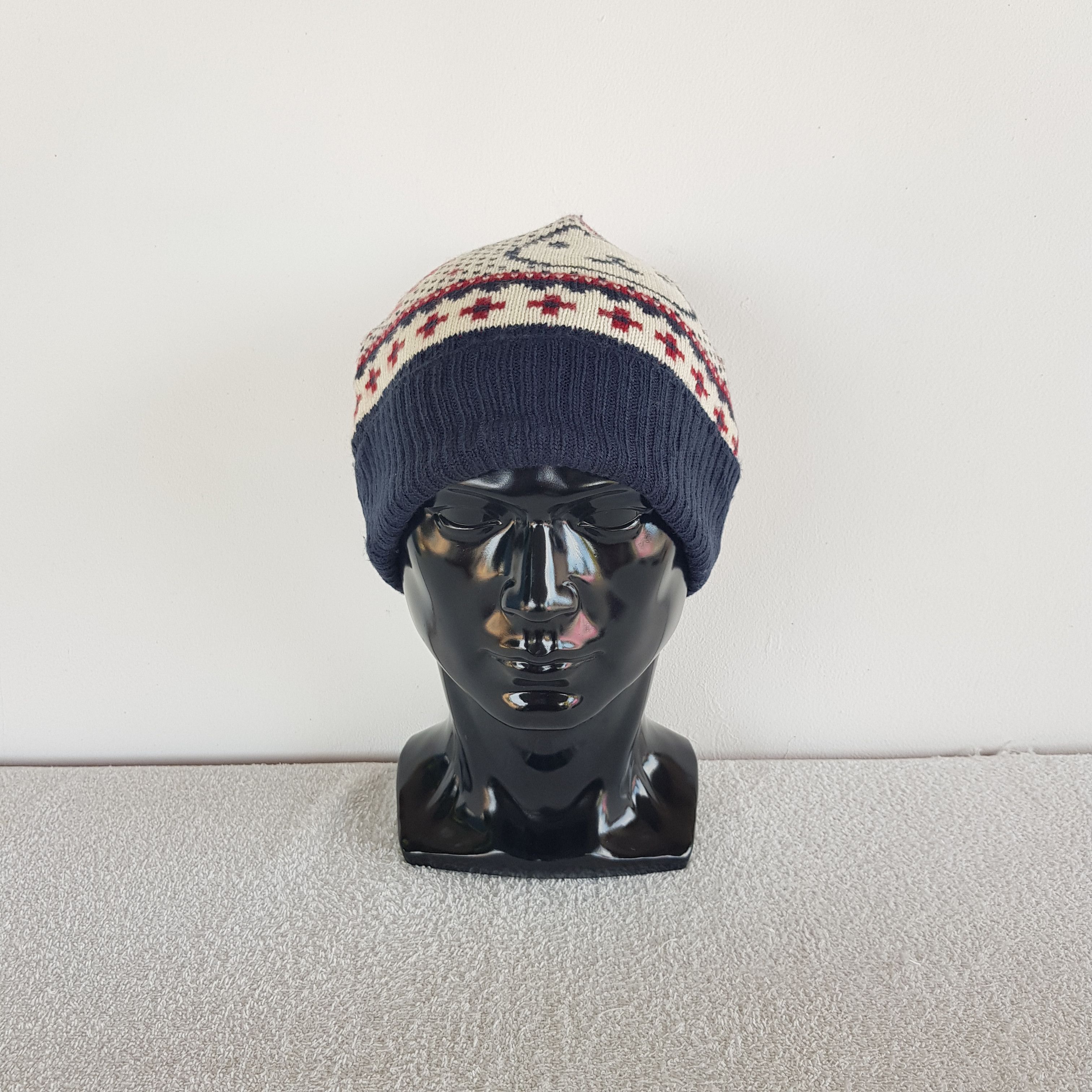 Japanese Brand Vintage Japanese Beanie Christmas Ribbed Knit Snow Caps Hats Size ONE SIZE - 2 Thumbnail