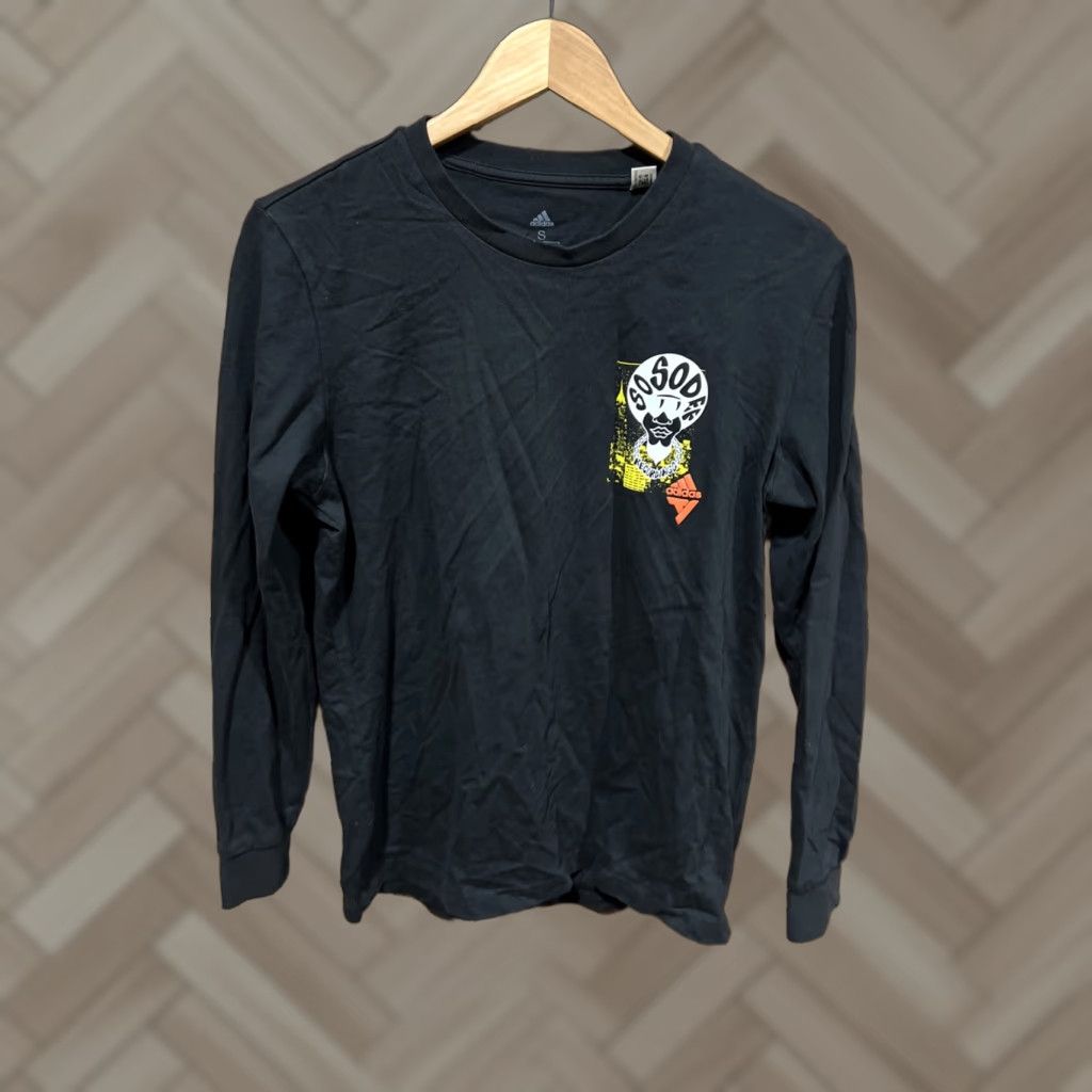 Adidas VINTAGE Adidas So So Def Long Sleeve Mens Black Shirt Small Size US S / EU 44-46 / 1 - 1 Thumbnail