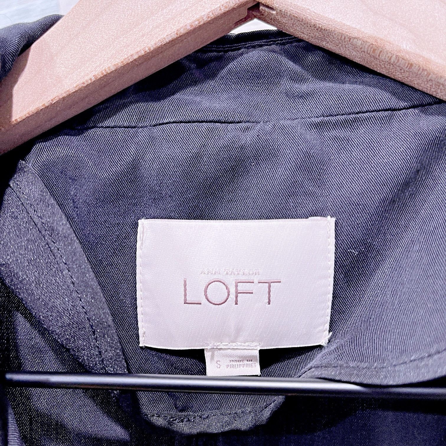 Loft LOFT Double Breasted Moto Utility Jacket Black Womens Small Size S / US 4 / IT 40 - 5 Thumbnail