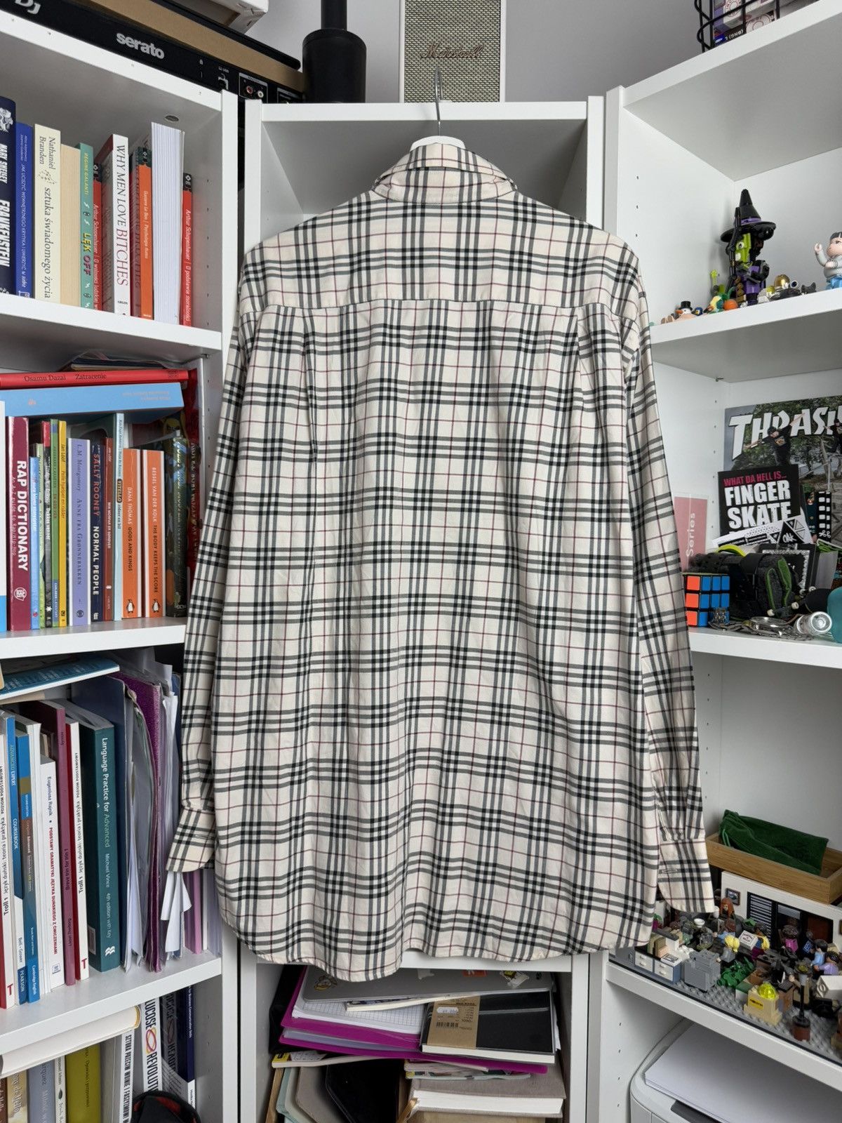 Burberry × Designer × Vintage Vintage y2k Burberry Nova Check longsleeve shirt XL old money Size US XL / EU 56 / 4 - 2 Thumbnail
