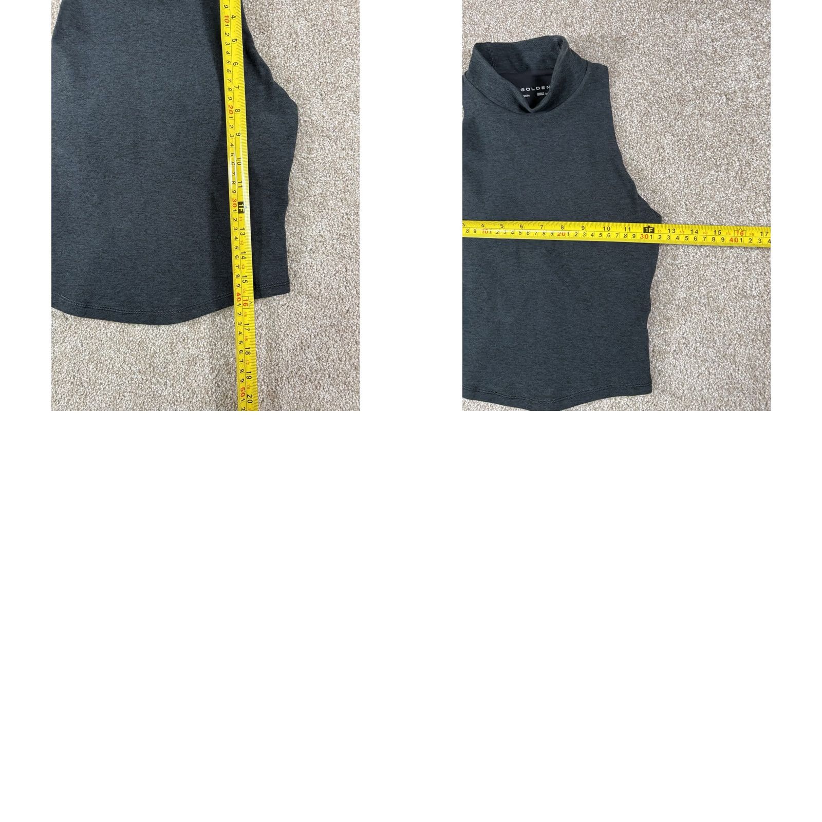 Aritzia VINTAGE NWT Aritzia Black Racerback Tank Top 2XS Women Crew Neck Sleeveless Soft Whip Golden Soft Whip NWT Size XXS / US 00 / IT 34 - 8 Thumbnail
