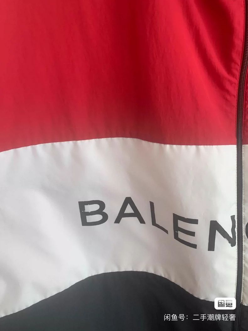 Balenciaga Balenciaga size 38 Patchwork Jacket Coat Men's Red Windbre Size US M / EU 48-50 / 2 - 3 Thumbnail