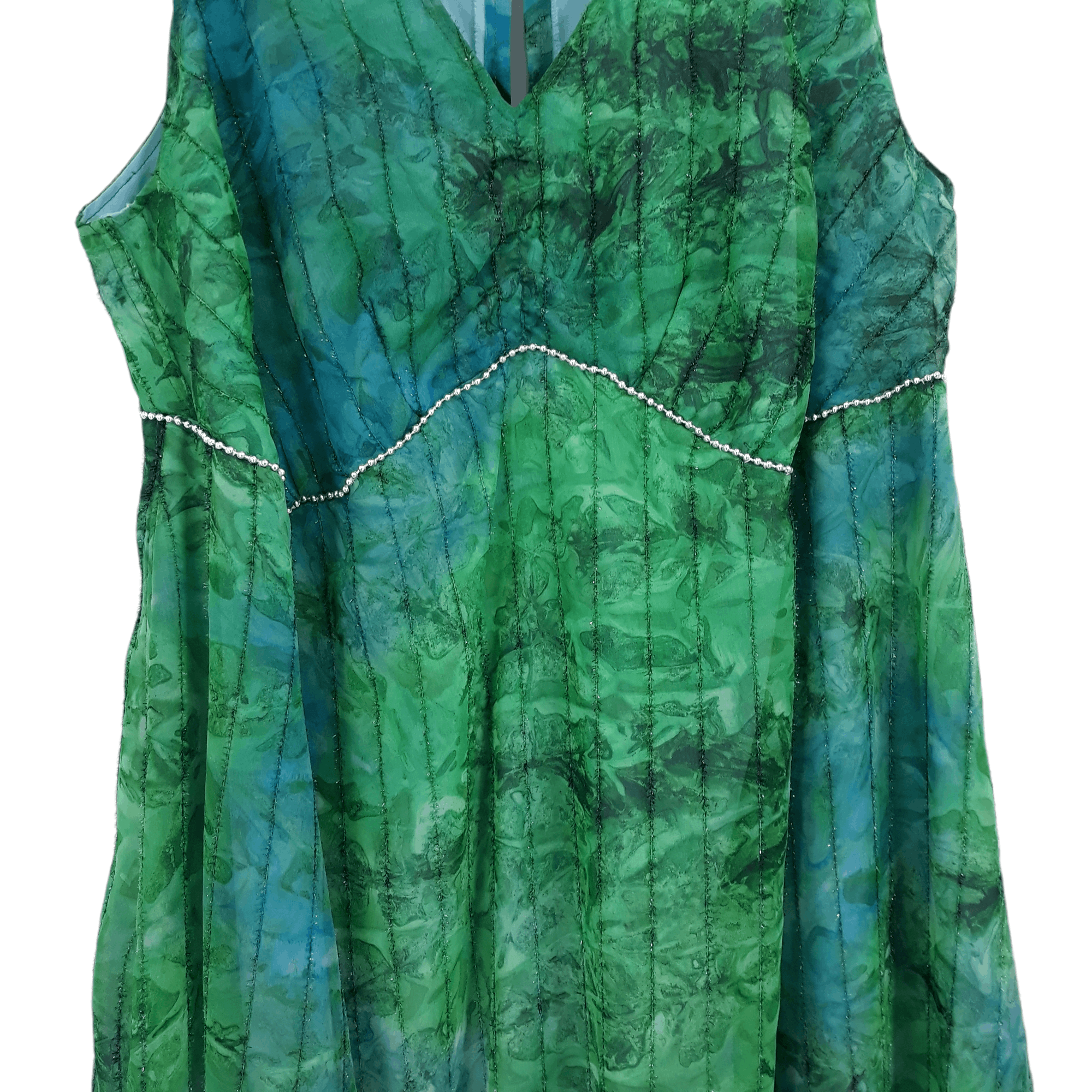 Handmade Handmade Mu Mu Maxi Dress Watercolor Tie-dye Sz XL Size XL / US 12-14 / IT 48-50 - 3 Thumbnail