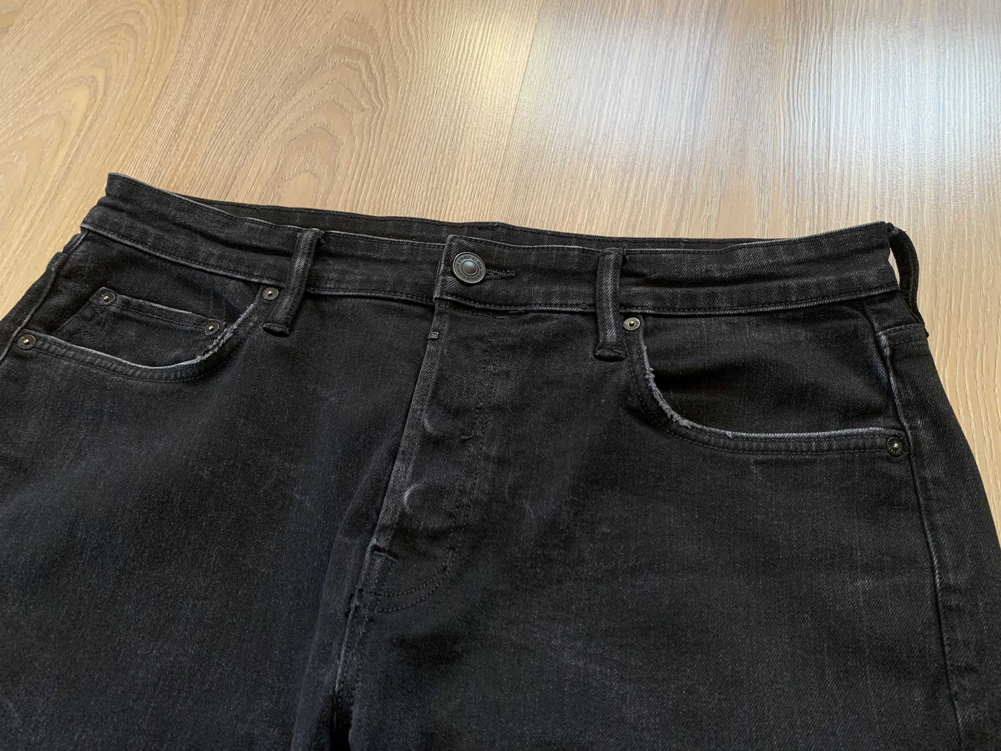 Allsaints AllSaints Rex Washed Black Slim Fit Jeans Size US 34 / EU 50 - 5 Thumbnail