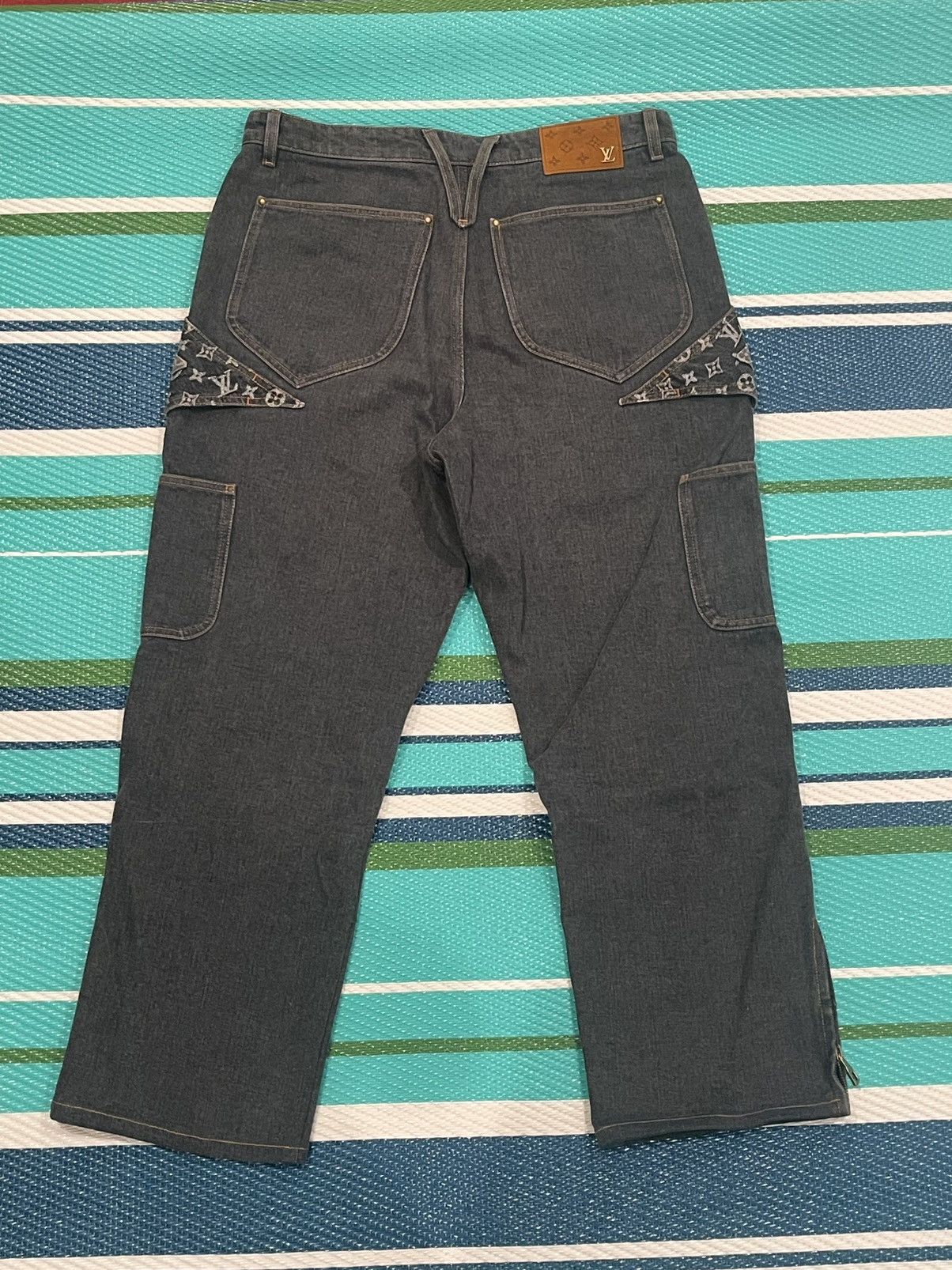 Louis Vuitton Louis Vuitton Monogram Flower Denim Pants Size US 32 / EU 48 - 4 Thumbnail