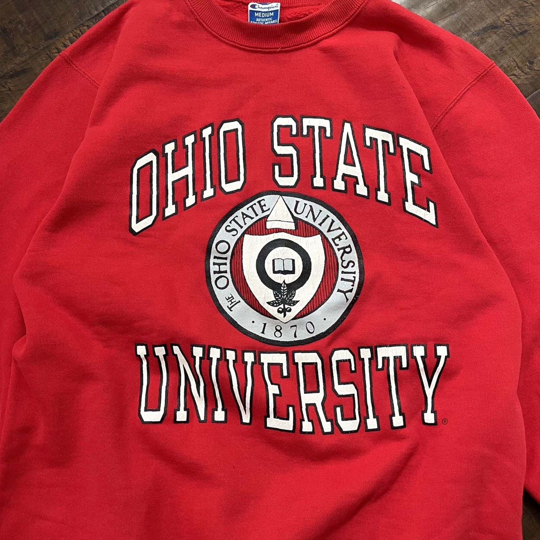 Champion VINTAGE Champion OSU Buckeyes Crewneck Sweatshirt Red XL Men Pullover 90s Sports Ohio State Buckeyes Size US XL / EU 56 / 4 - 2 Thumbnail